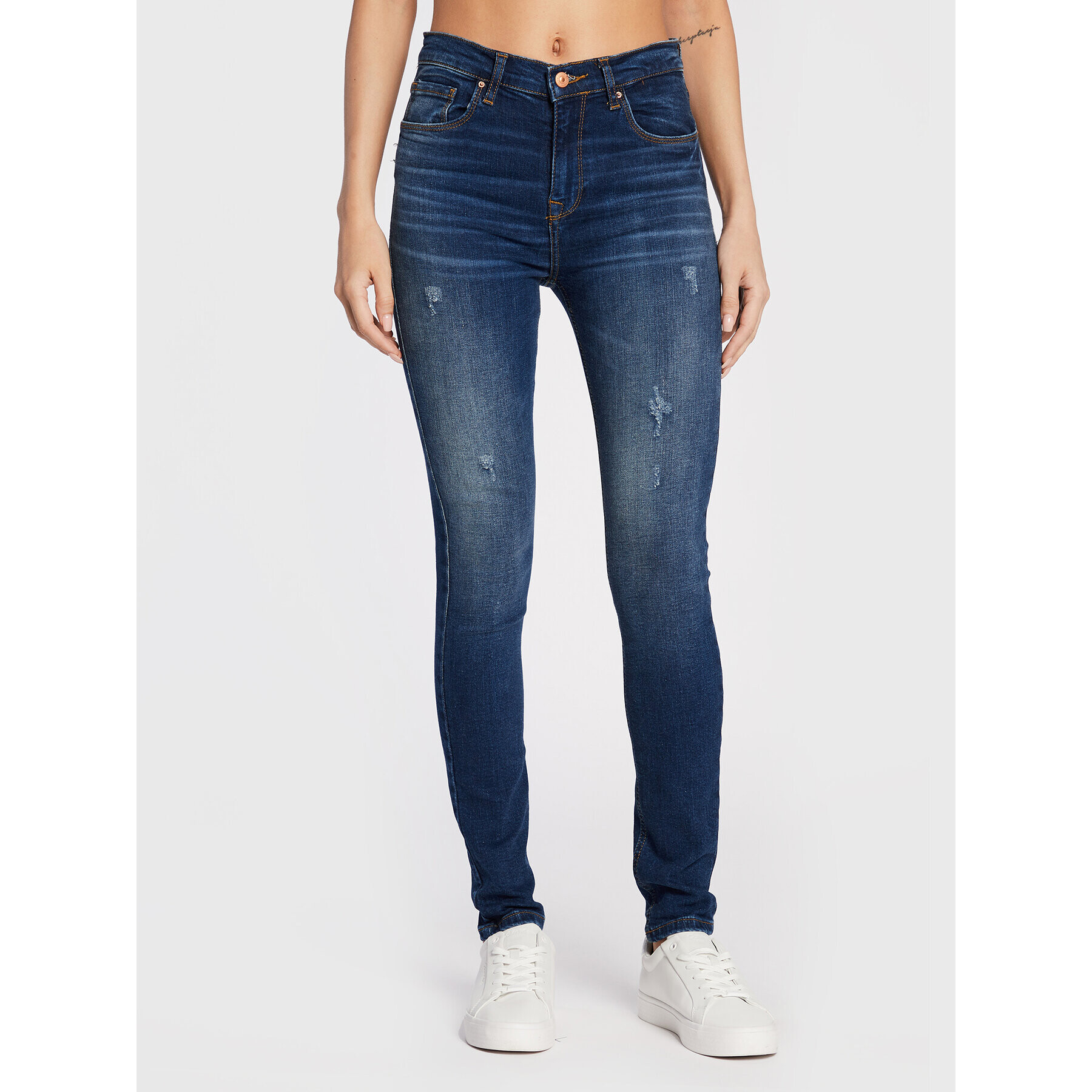 LTB Jeansy Amy 51537 15091 Modrá Skinny Fit - Pepit.cz