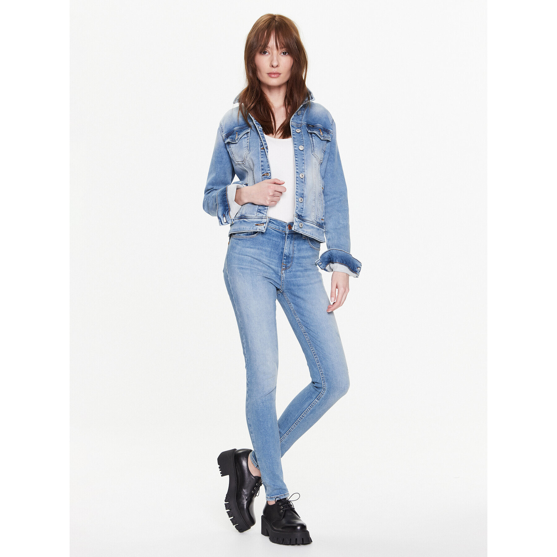 LTB Jeansy Amy X 51537 14899 Modrá Skinny Fit - Pepit.cz