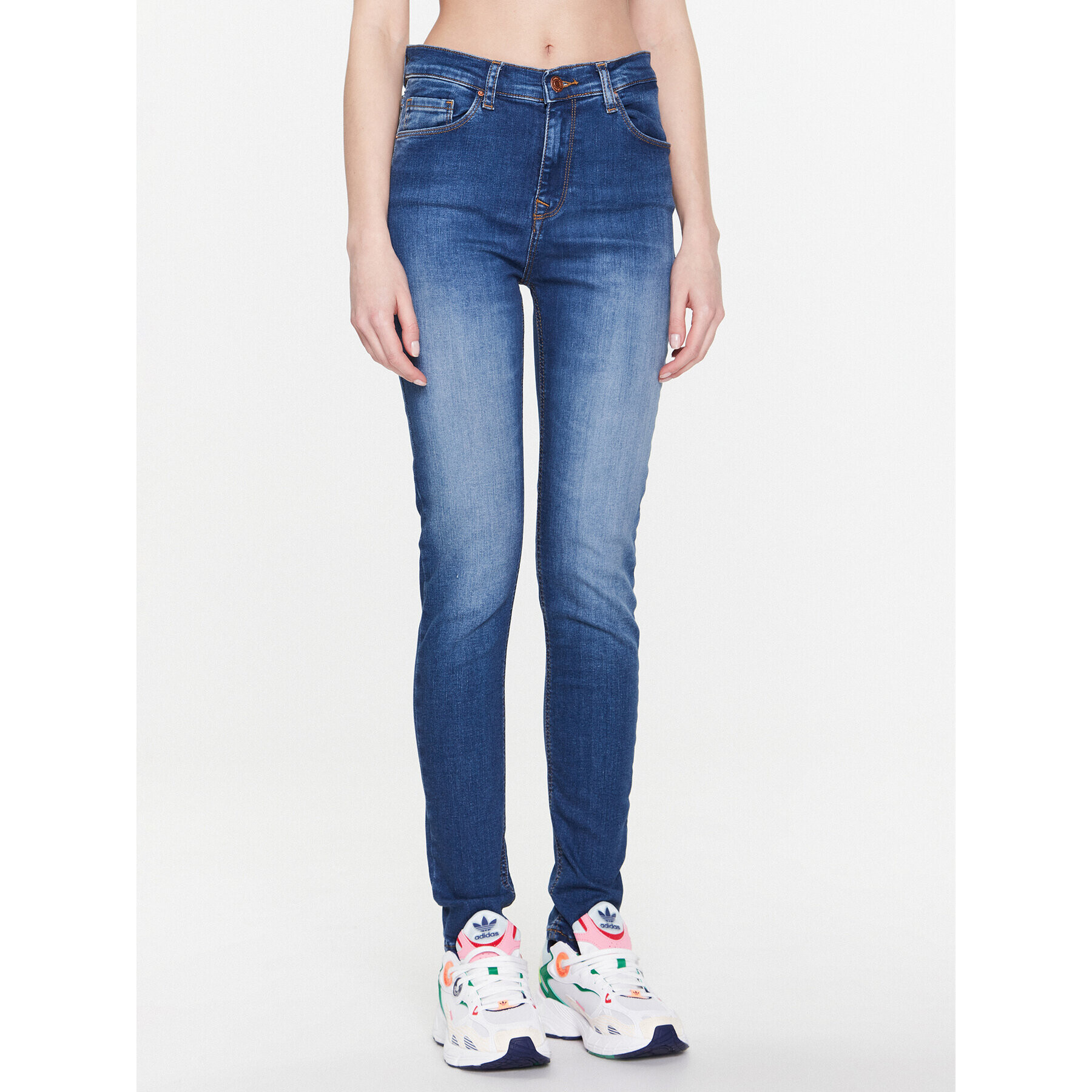 LTB Jeansy Amy X 51537 14946 Tmavomodrá Skinny Fit - Pepit.cz