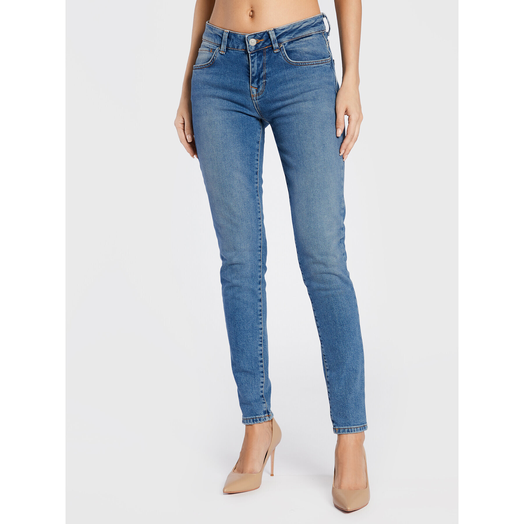 LTB Jeansy Nicole 51244 15249 Modrá Super Skinny Fit - Pepit.cz