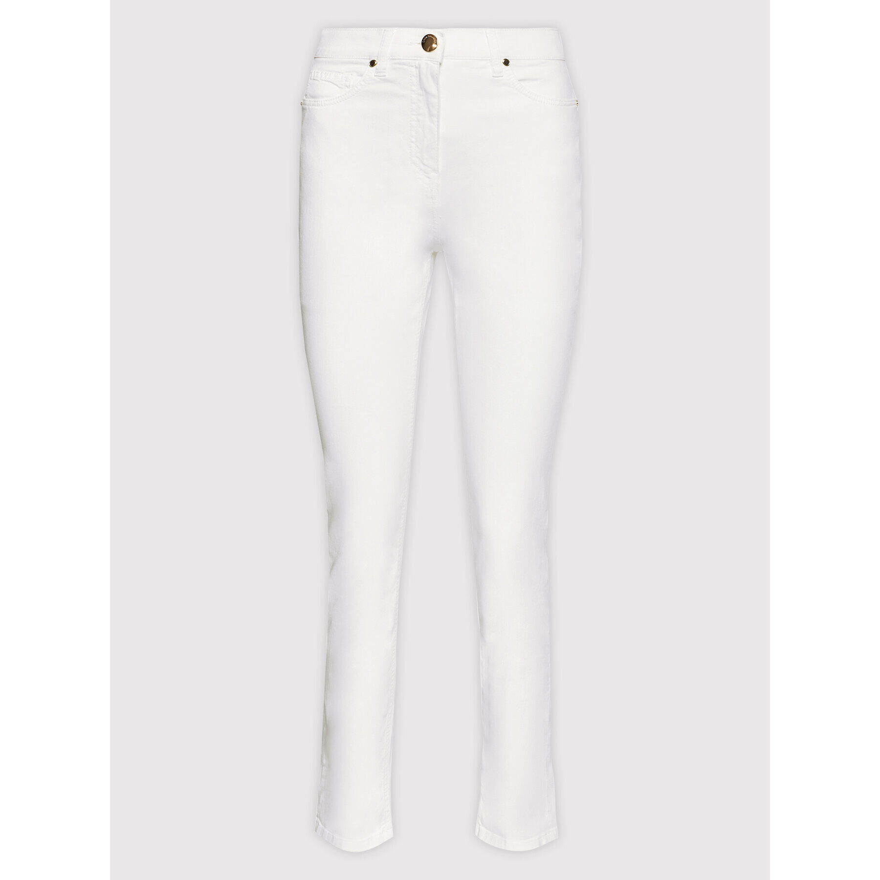 Luisa Spagnoli Jeansy Annuali 538936 Bílá Slim Fit - Pepit.cz