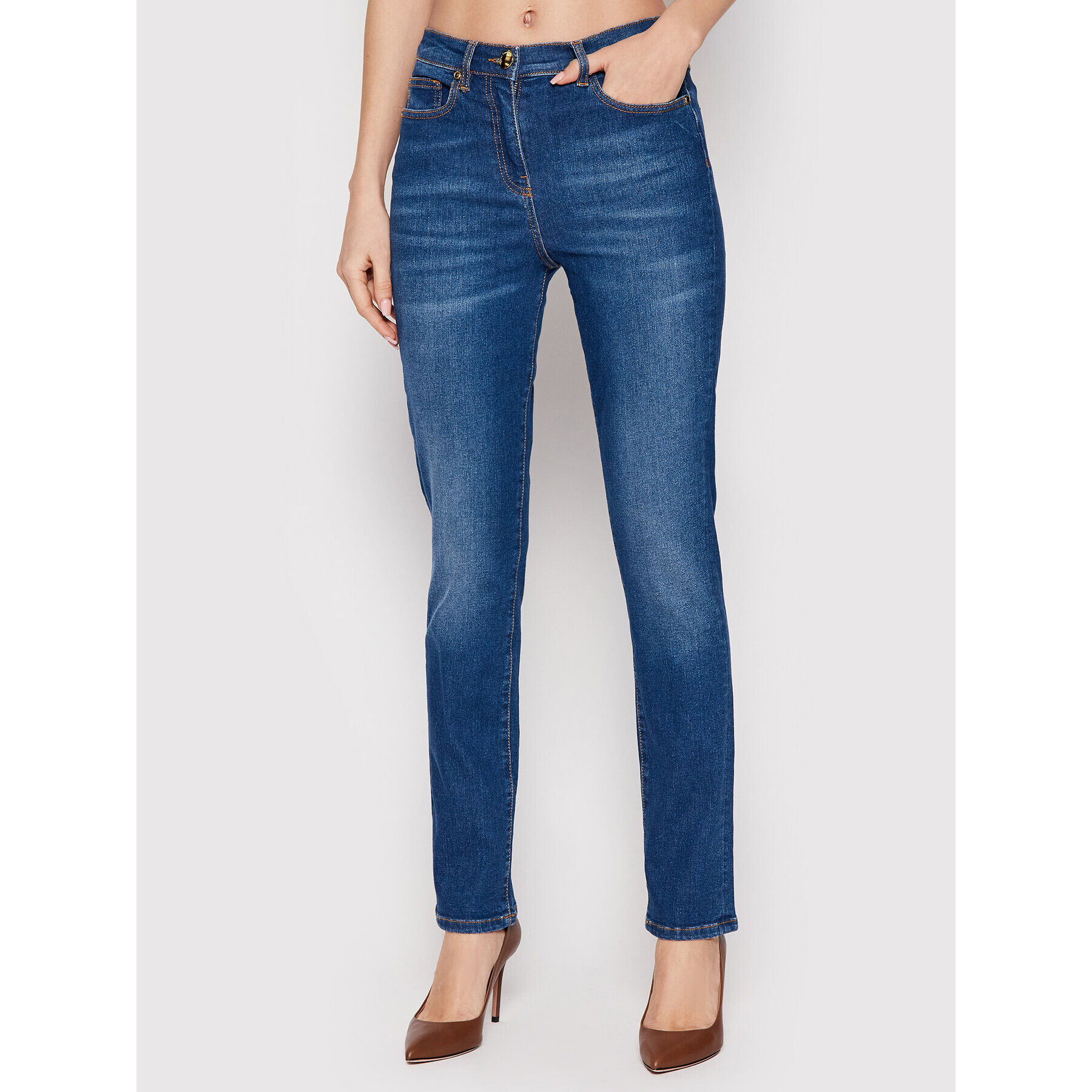 Luisa Spagnoli Jeansy Annuo 538779 Modrá Regular Fit - Pepit.cz