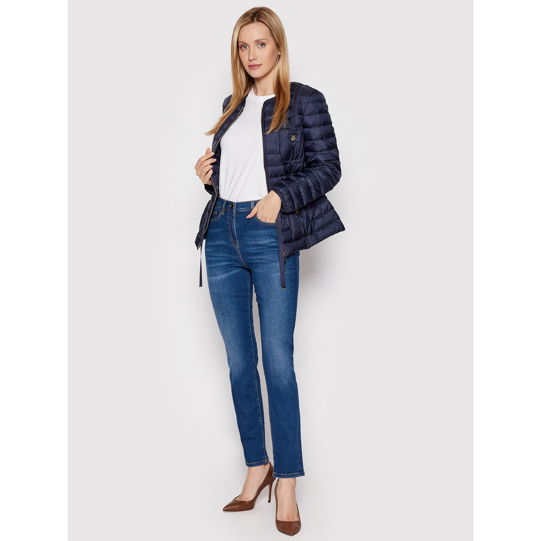 Luisa Spagnoli Jeansy Annuo 538779 Modrá Regular Fit - Pepit.cz