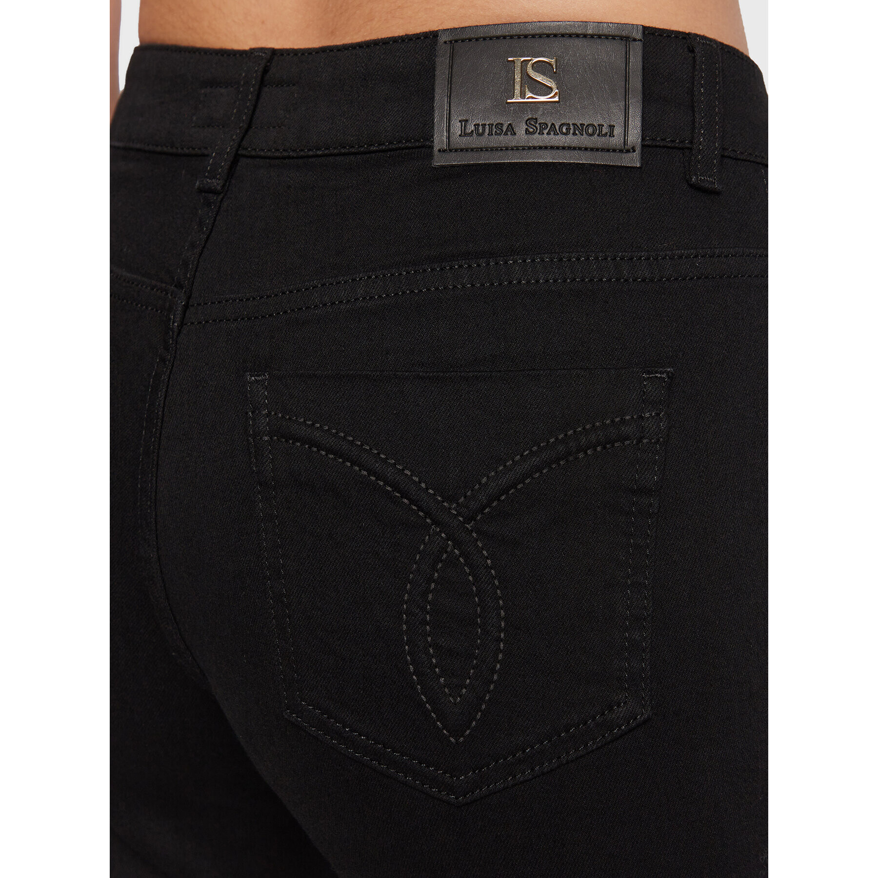 Luisa Spagnoli Jeansy Opra 5393103 Černá Close Fit - Pepit.cz