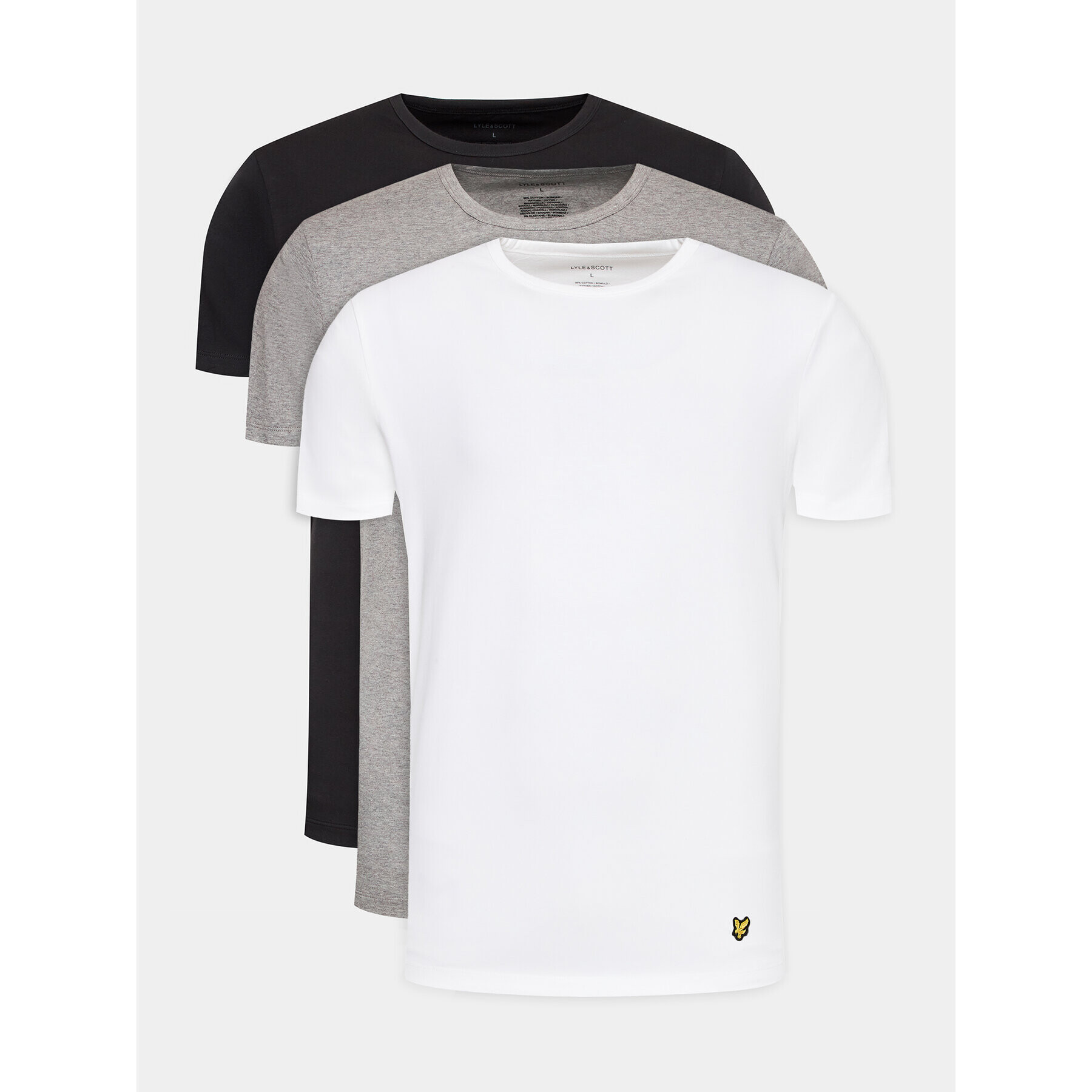 Lyle & Scott 3-dílná sada T-shirts Maxwell 3 Pack T-shirt LG1800V Černá Regular Fit - Pepit.cz