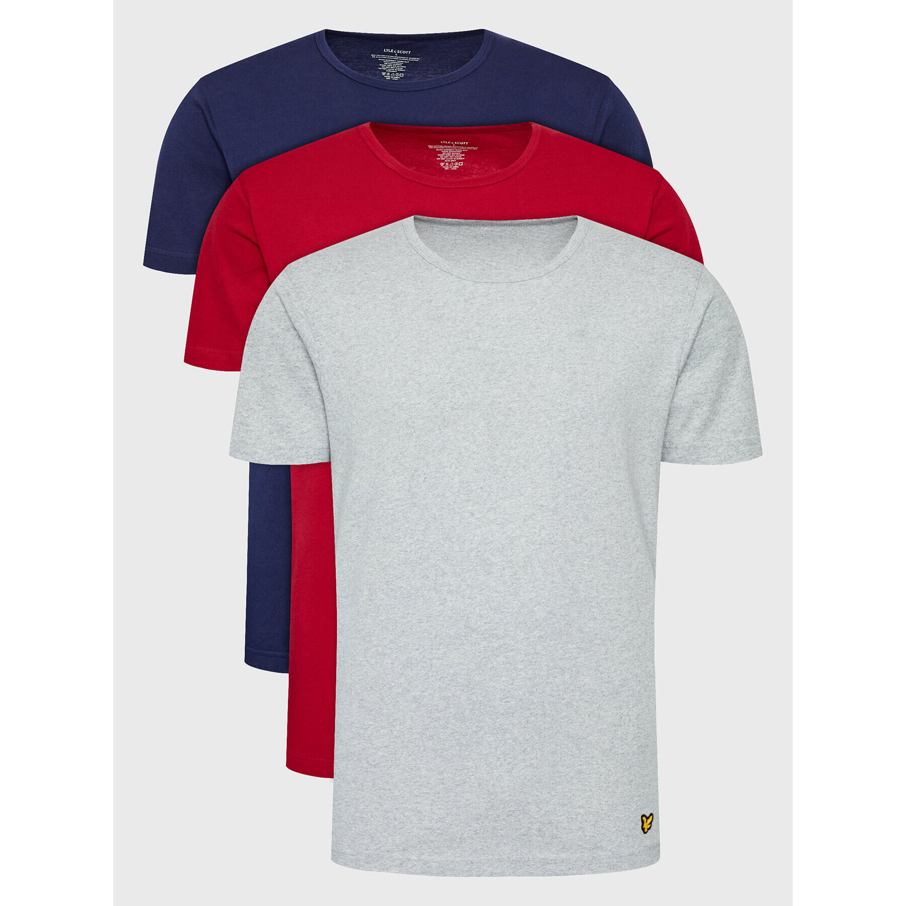 Lyle & Scott 3-dílná sada T-shirts Maxwell LS3PKT900 Barevná Regular Fit - Pepit.cz