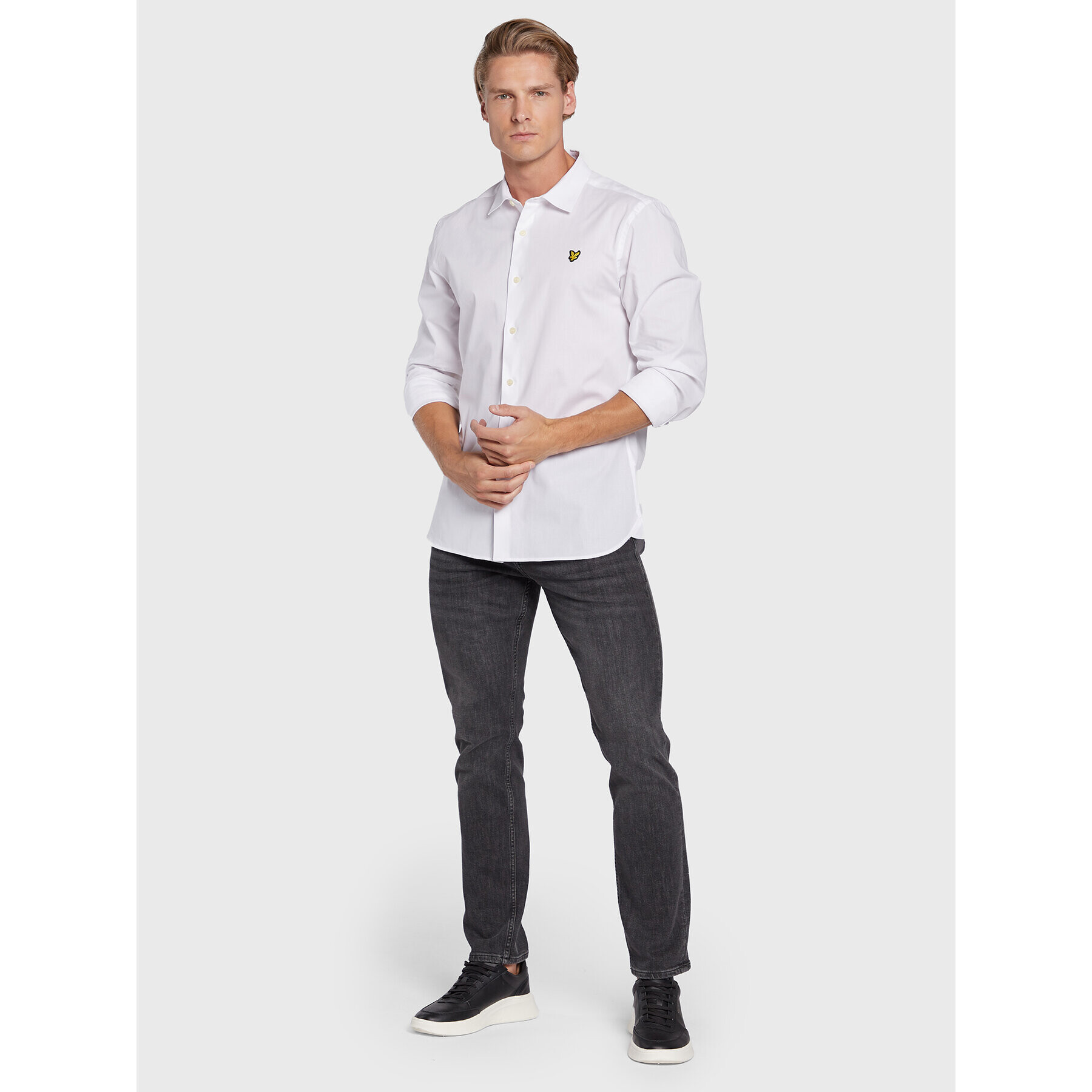 Lyle & Scott Košile LW1115VOG Bílá Slim Fit - Pepit.cz