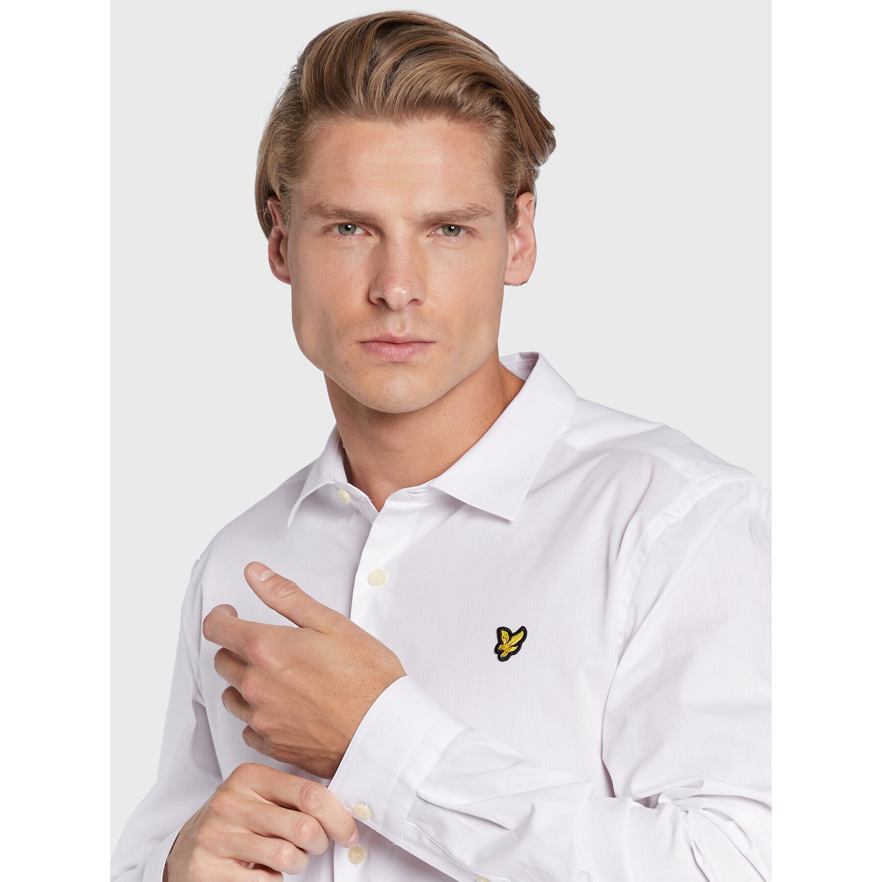 Lyle & Scott Košile LW1115VOG Bílá Slim Fit - Pepit.cz