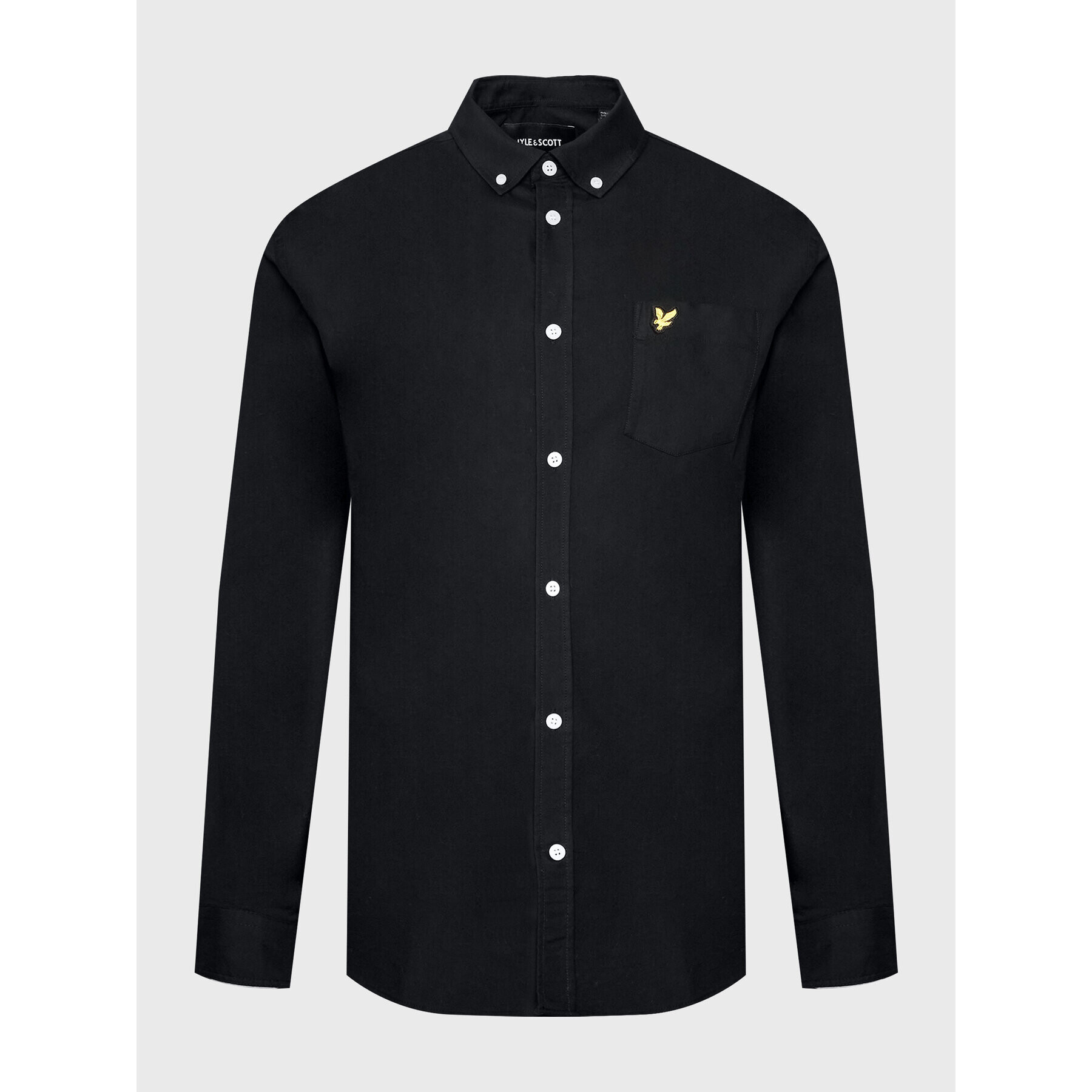 Lyle & Scott Košile Oxford LW1302VOG Černá Regular Fit - Pepit.cz