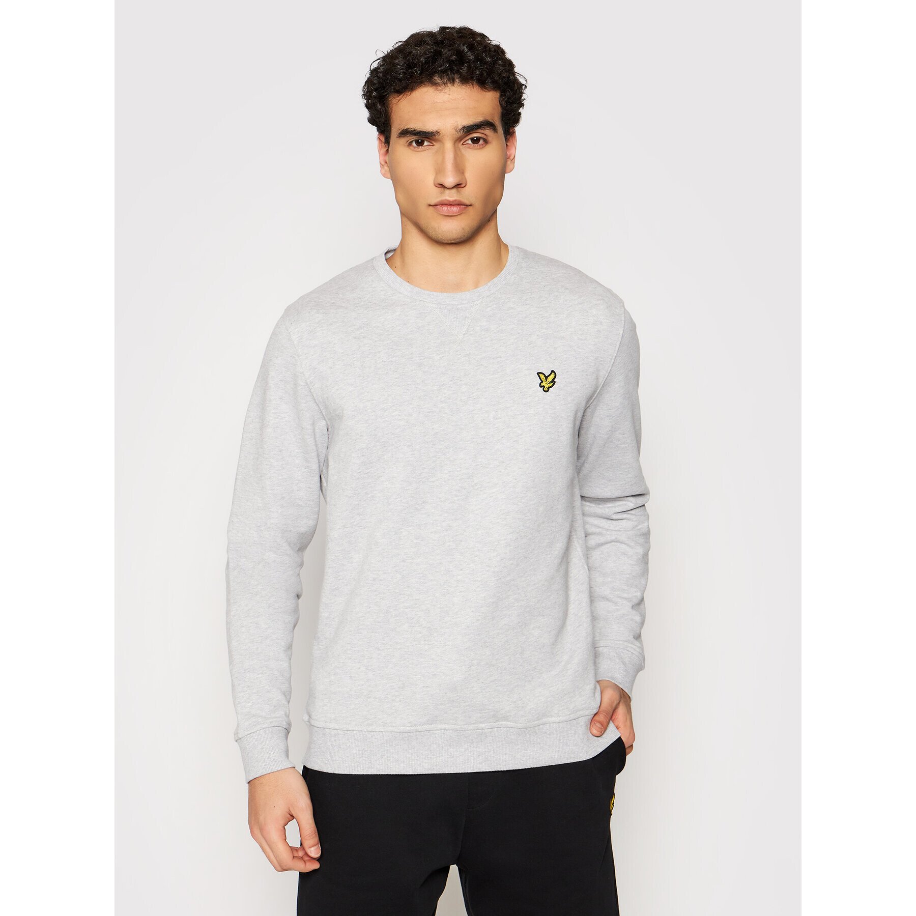 Lyle & Scott Mikina Crew Neck ML424VTR Šedá Regular Fit - Pepit.cz