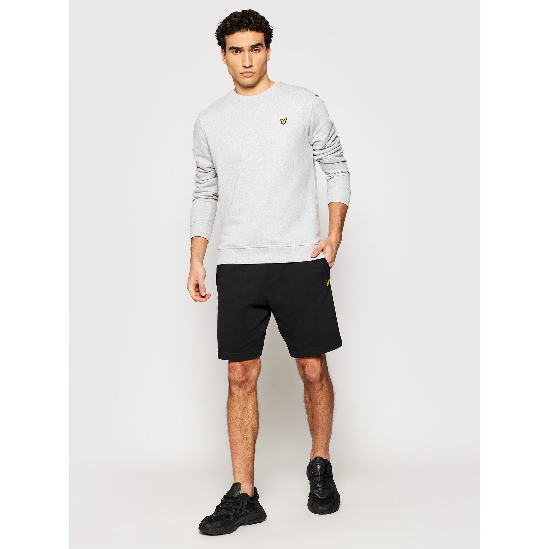 Lyle & Scott Mikina Crew Neck ML424VTR Šedá Regular Fit - Pepit.cz