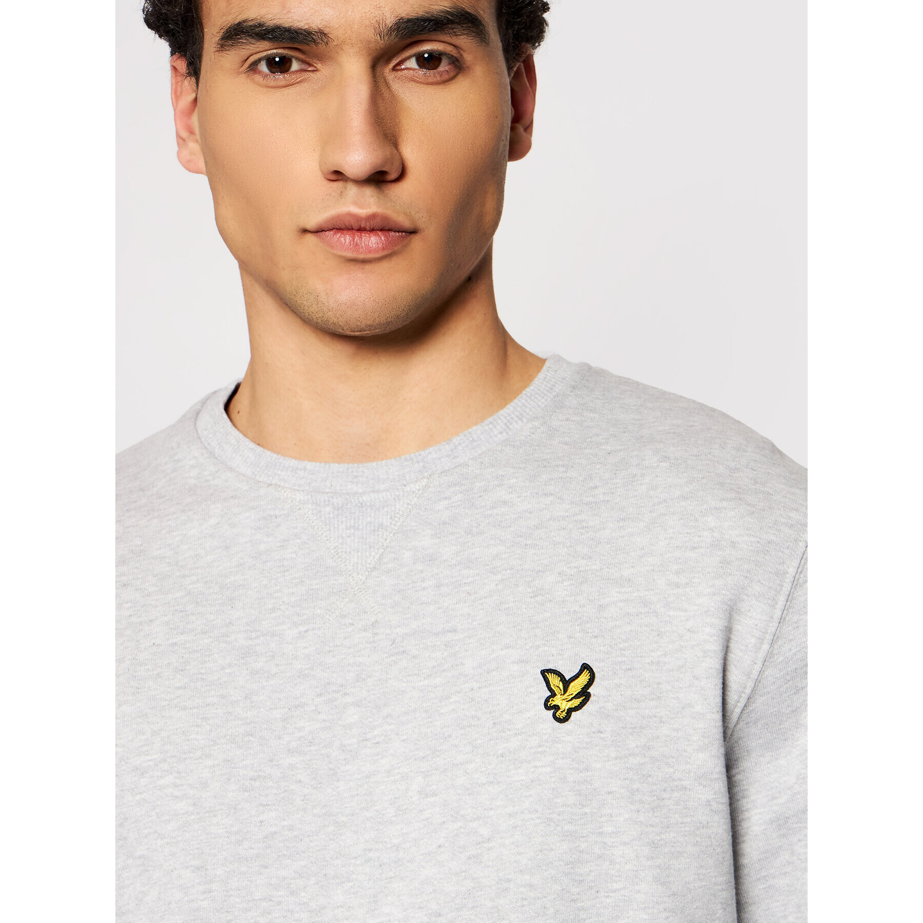 Lyle & Scott Mikina Crew Neck ML424VTR Šedá Regular Fit - Pepit.cz