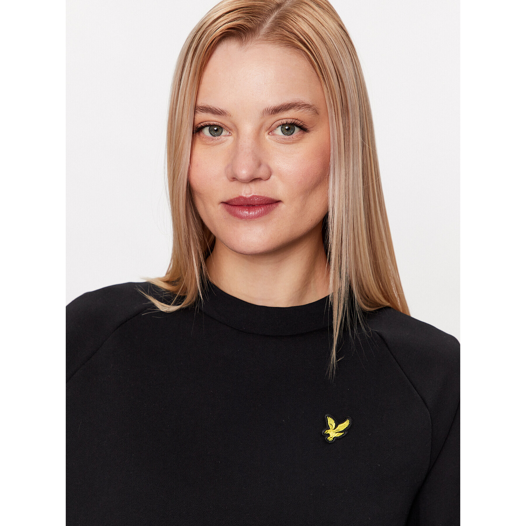 Lyle & Scott Mikina Cropped Sweatshirt MLW1609V Černá Regular Fit - Pepit.cz