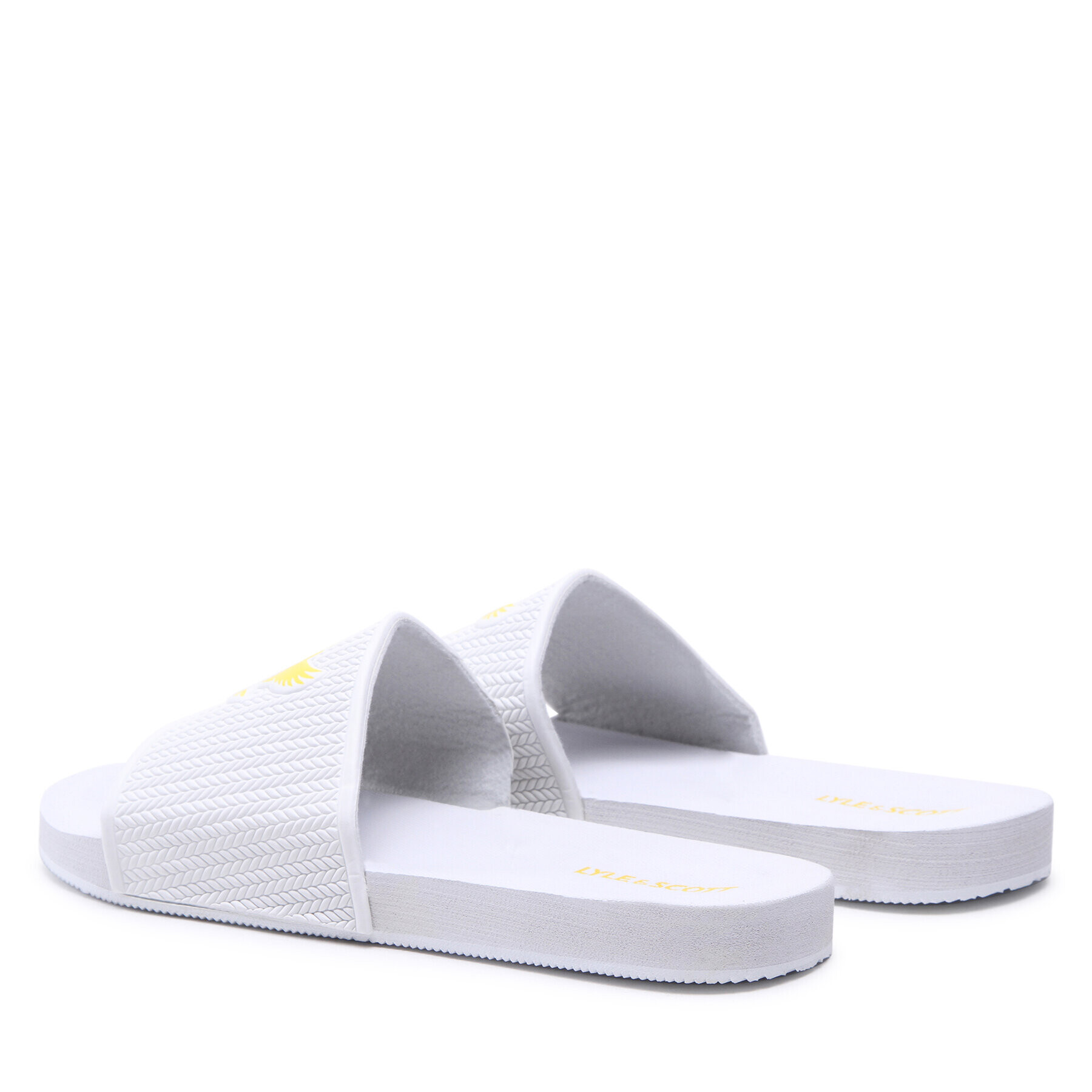 Lyle & Scott Nazouváky Easy Slide FW1407 Bílá - Pepit.cz