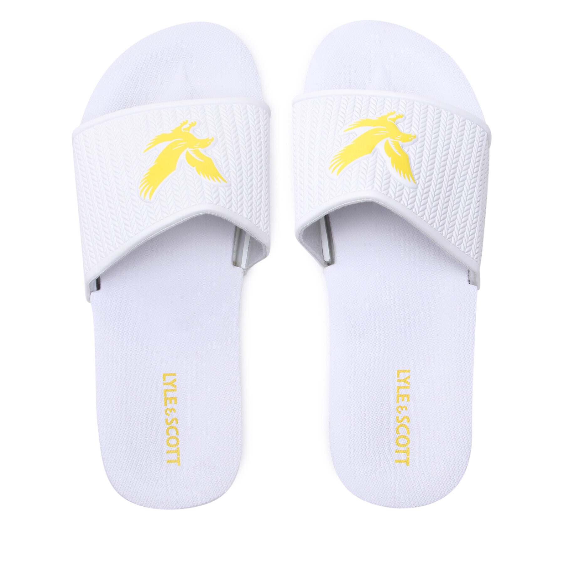 Lyle & Scott Nazouváky Easy Slide FW1407 Bílá - Pepit.cz