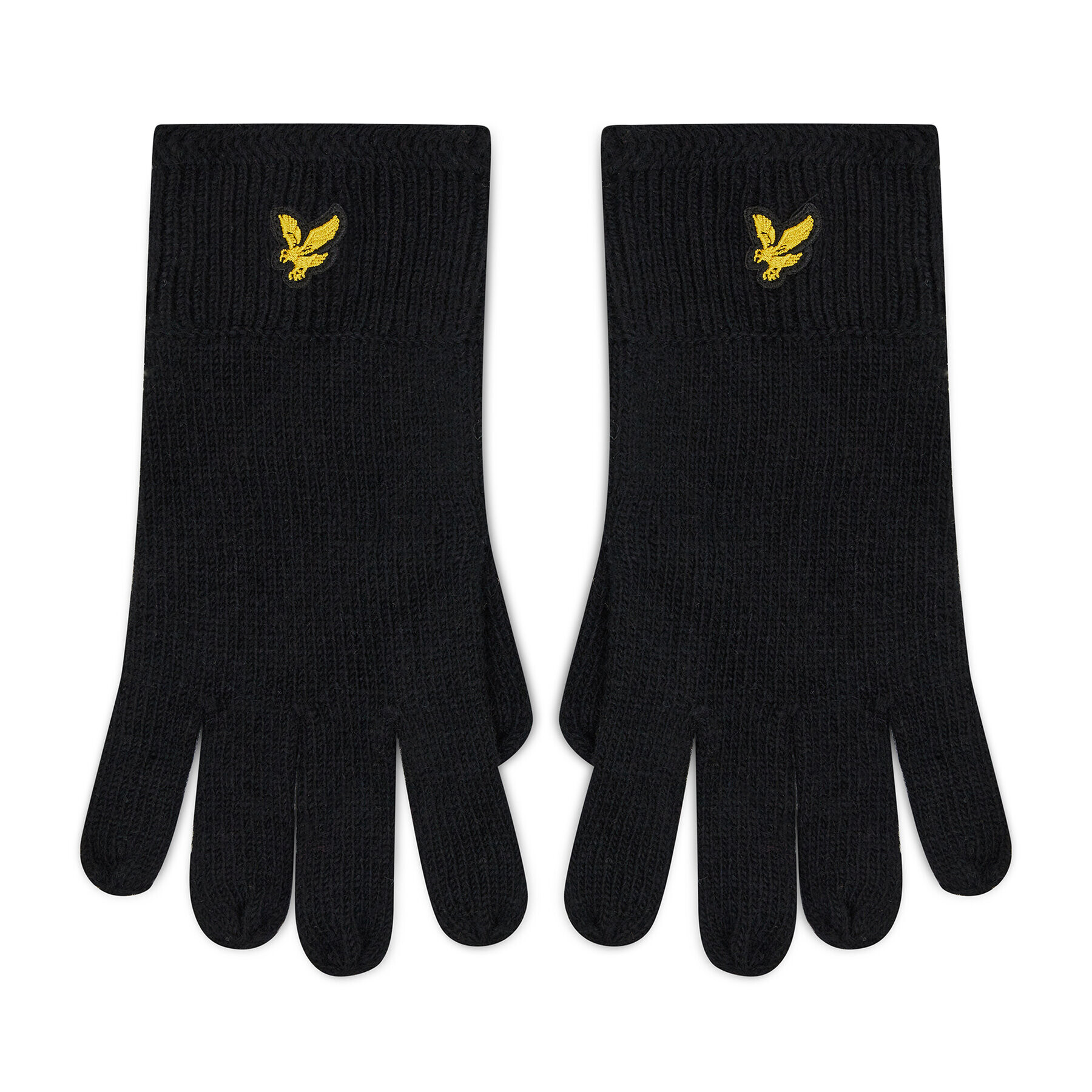 Lyle & Scott Pánské rukavice Racked Rib Gloves GL304CL Černá - Pepit.cz