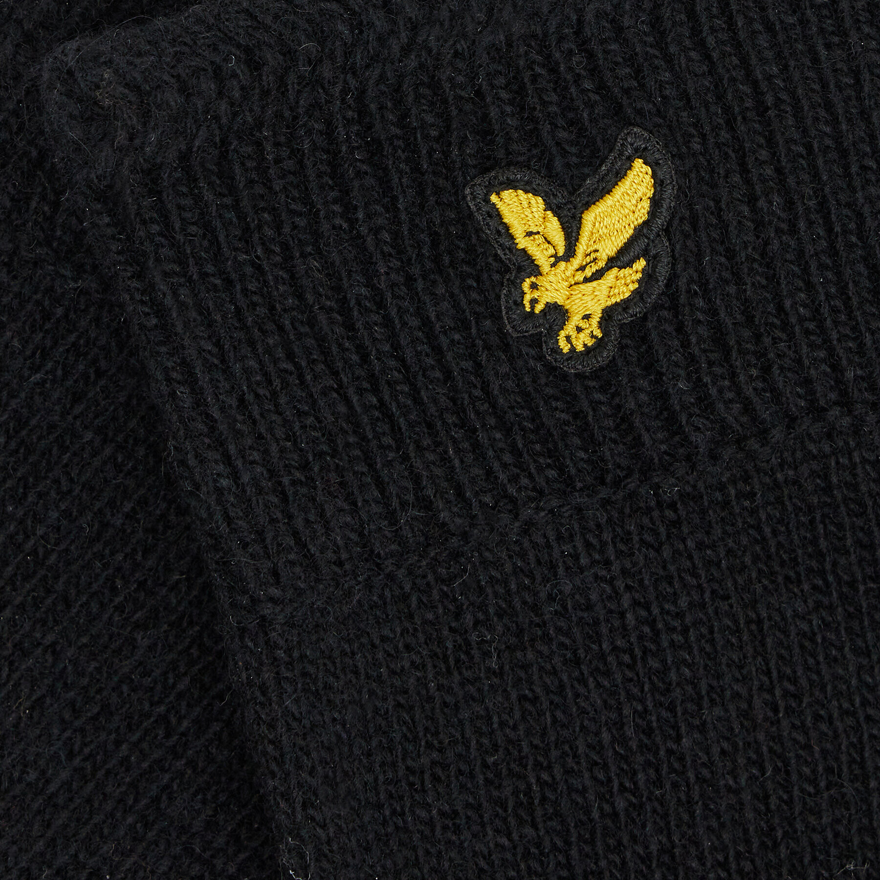 Lyle & Scott Pánské rukavice Racked Rib Gloves GL304CL Černá - Pepit.cz