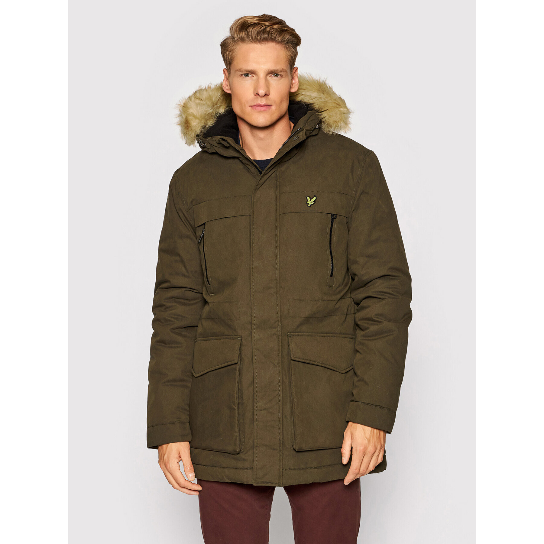 Lyle & Scott Parka JK1536V Zelená Regular Fit - Pepit.cz