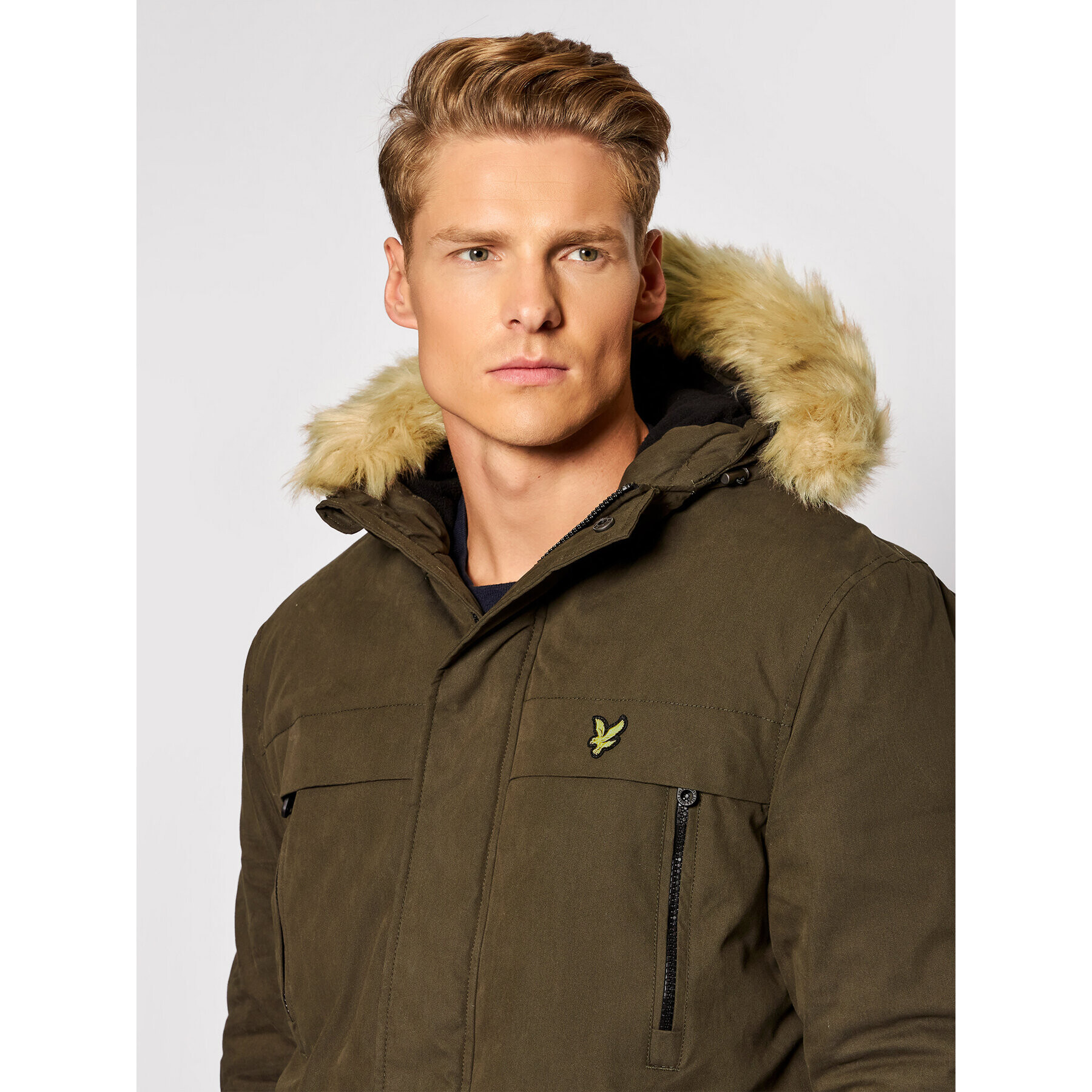 Lyle & Scott Parka JK1536V Zelená Regular Fit - Pepit.cz