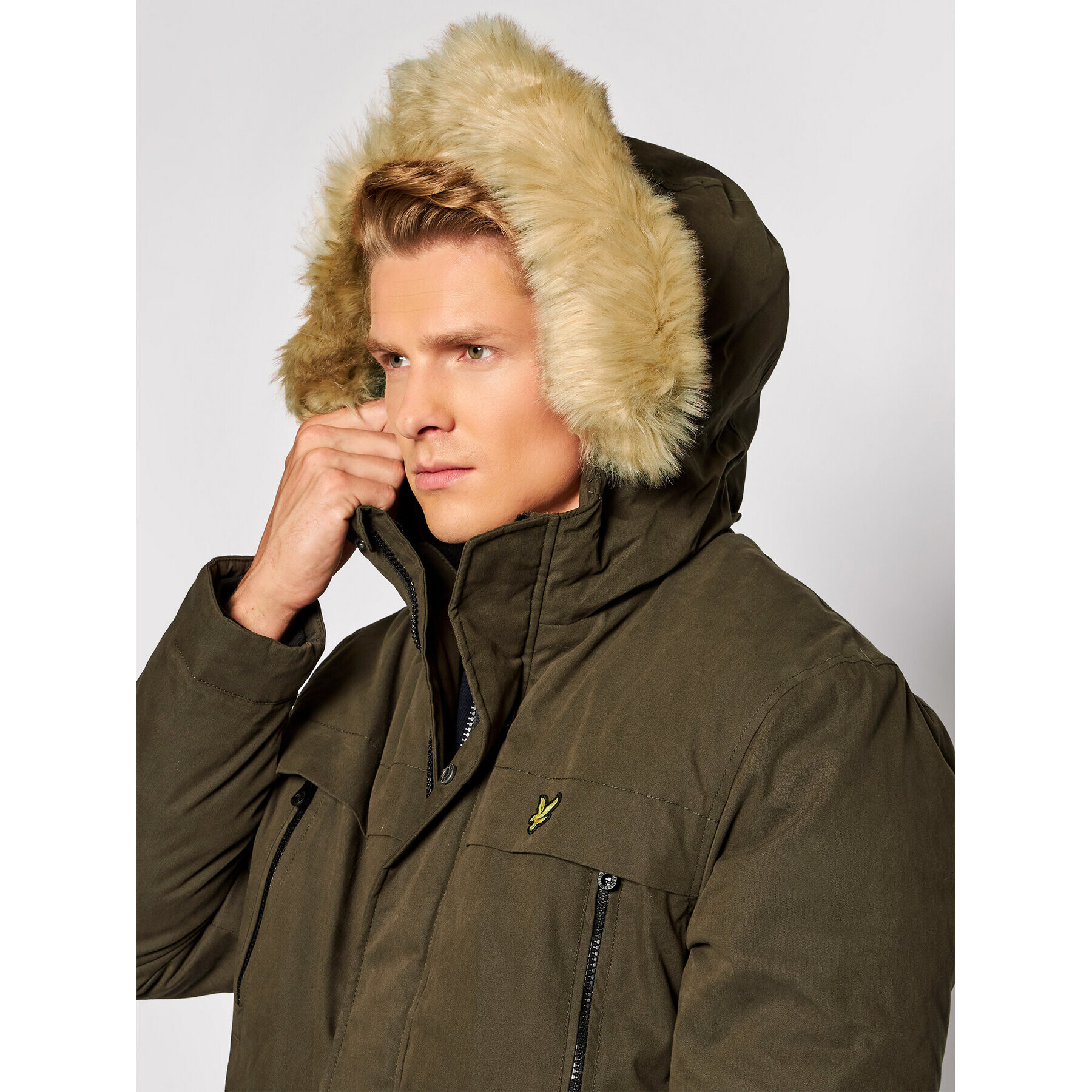 Lyle & Scott Parka JK1536V Zelená Regular Fit - Pepit.cz