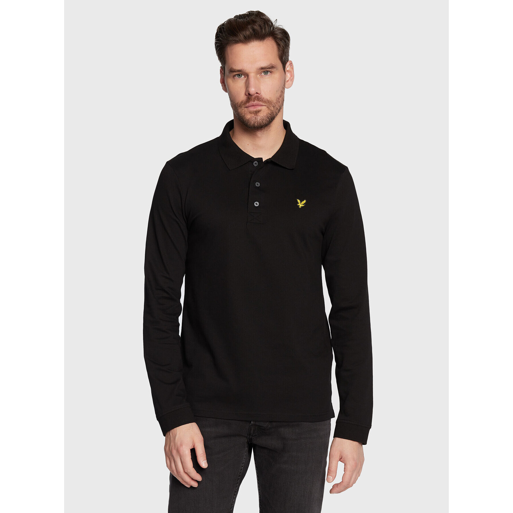 Lyle & Scott Polokošile LP400VOG Černá Regular Fit - Pepit.cz