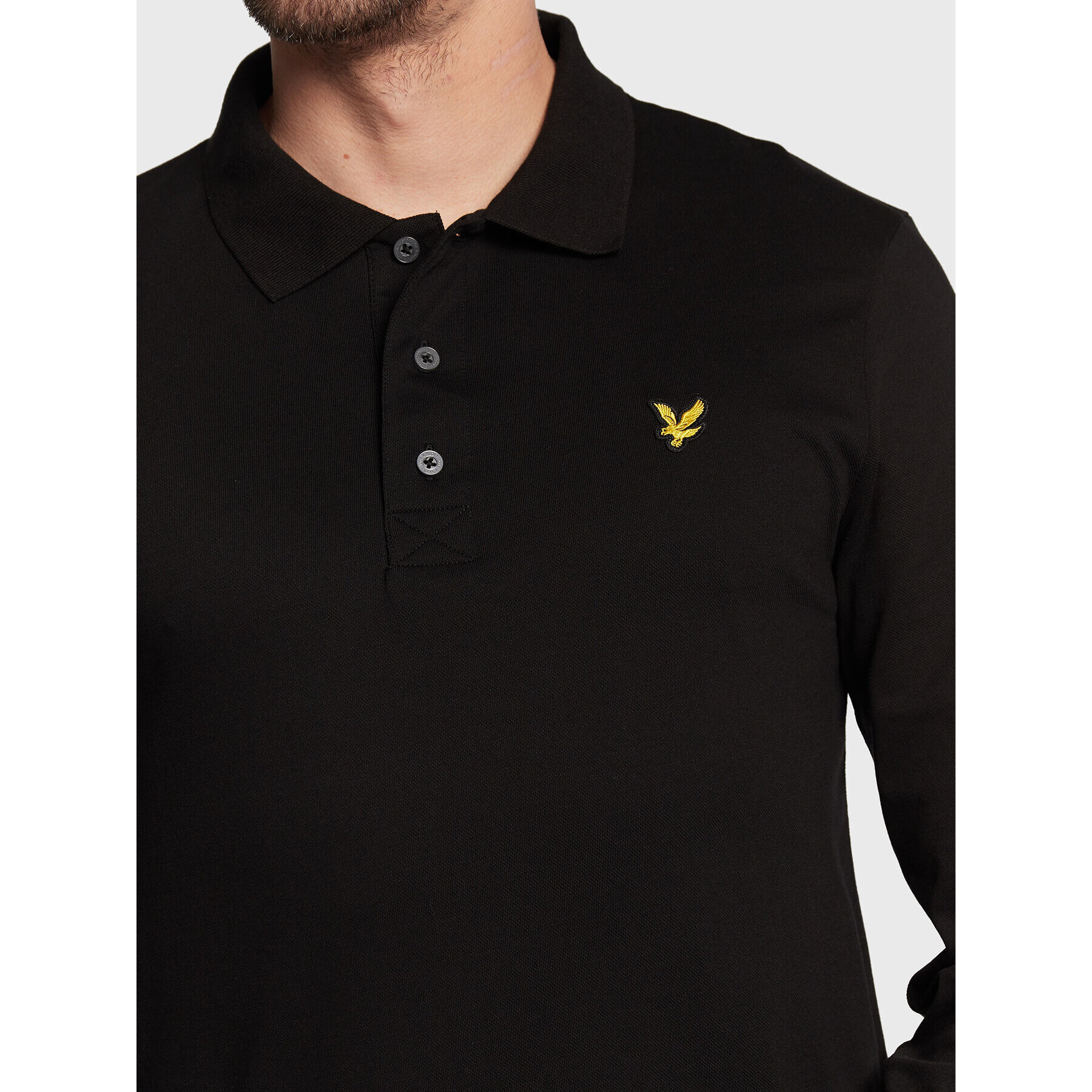 Lyle & Scott Polokošile LP400VOG Černá Regular Fit - Pepit.cz