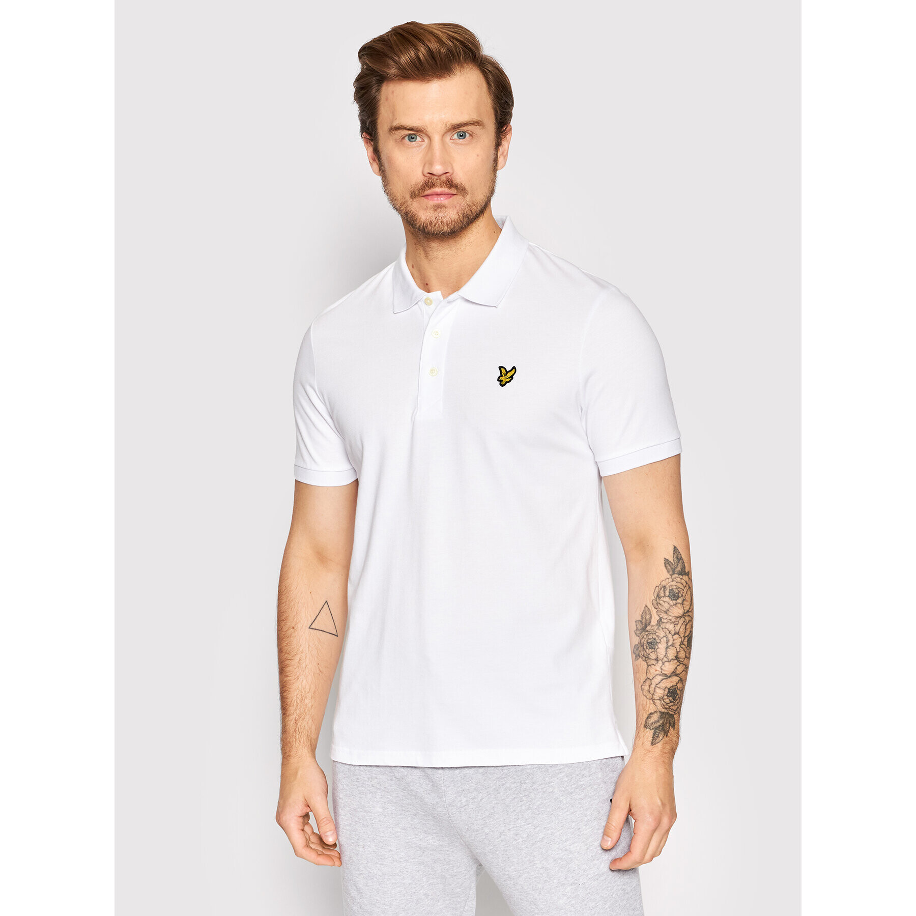 Lyle & Scott Polokošile Plain SP400VOG Bílá Regular Fit - Pepit.cz