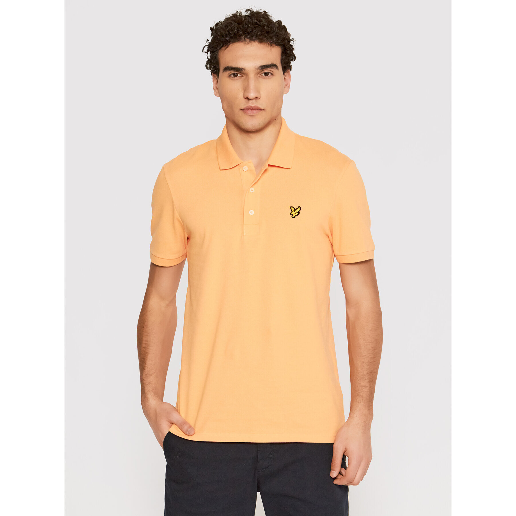 Lyle & Scott Polokošile Plain SP400VOG Oranžová Regular Fit - Pepit.cz