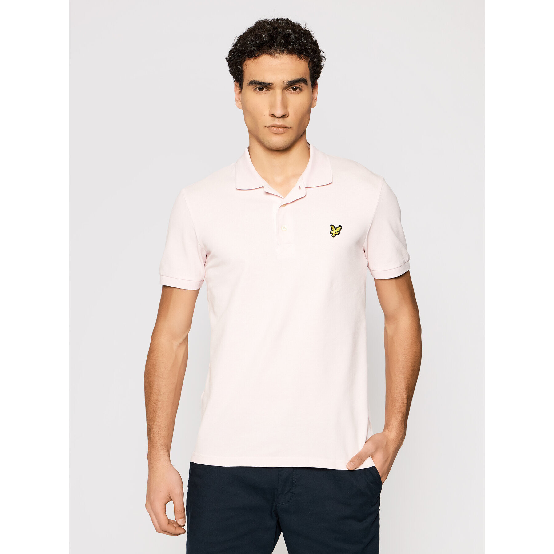 Lyle & Scott Polokošile Plain SP400VOG Růžová Regular Fit - Pepit.cz