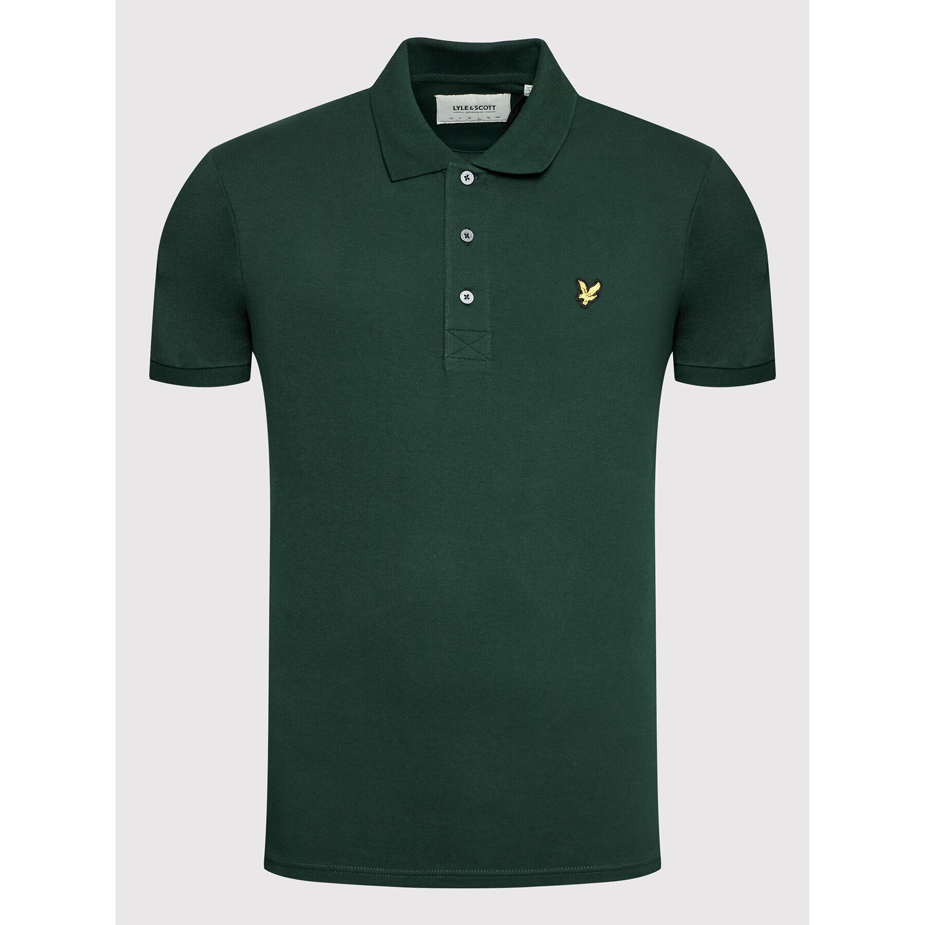 Lyle & Scott Polokošile Plain SP400VOG Zelená Regular Fit - Pepit.cz