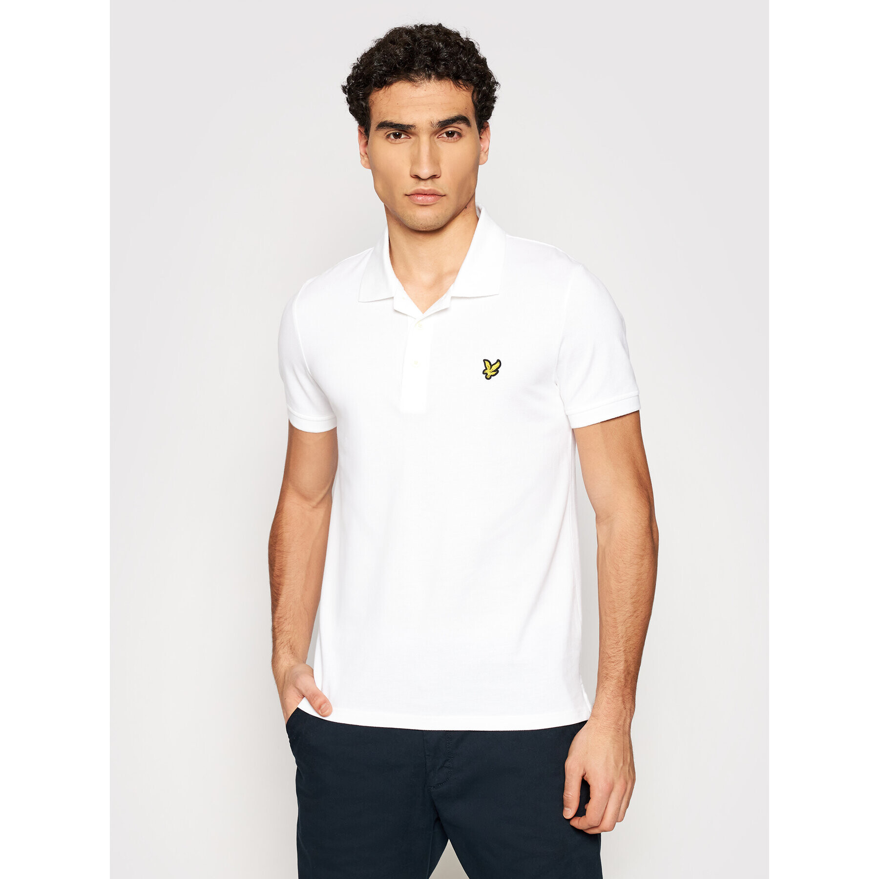 Lyle & Scott Polokošile SP400VB Bílá Regular Fit - Pepit.cz