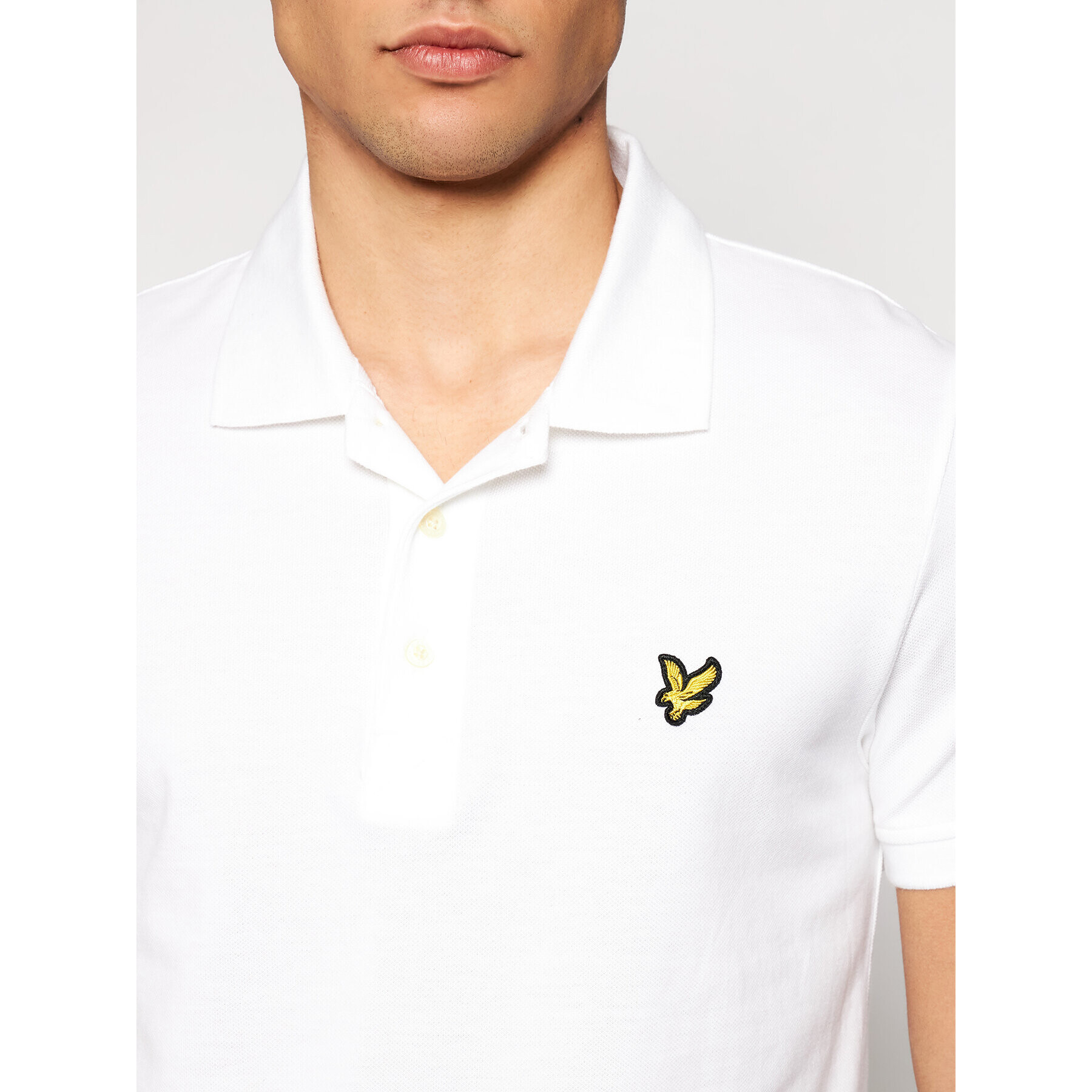 Lyle & Scott Polokošile SP400VB Bílá Regular Fit - Pepit.cz