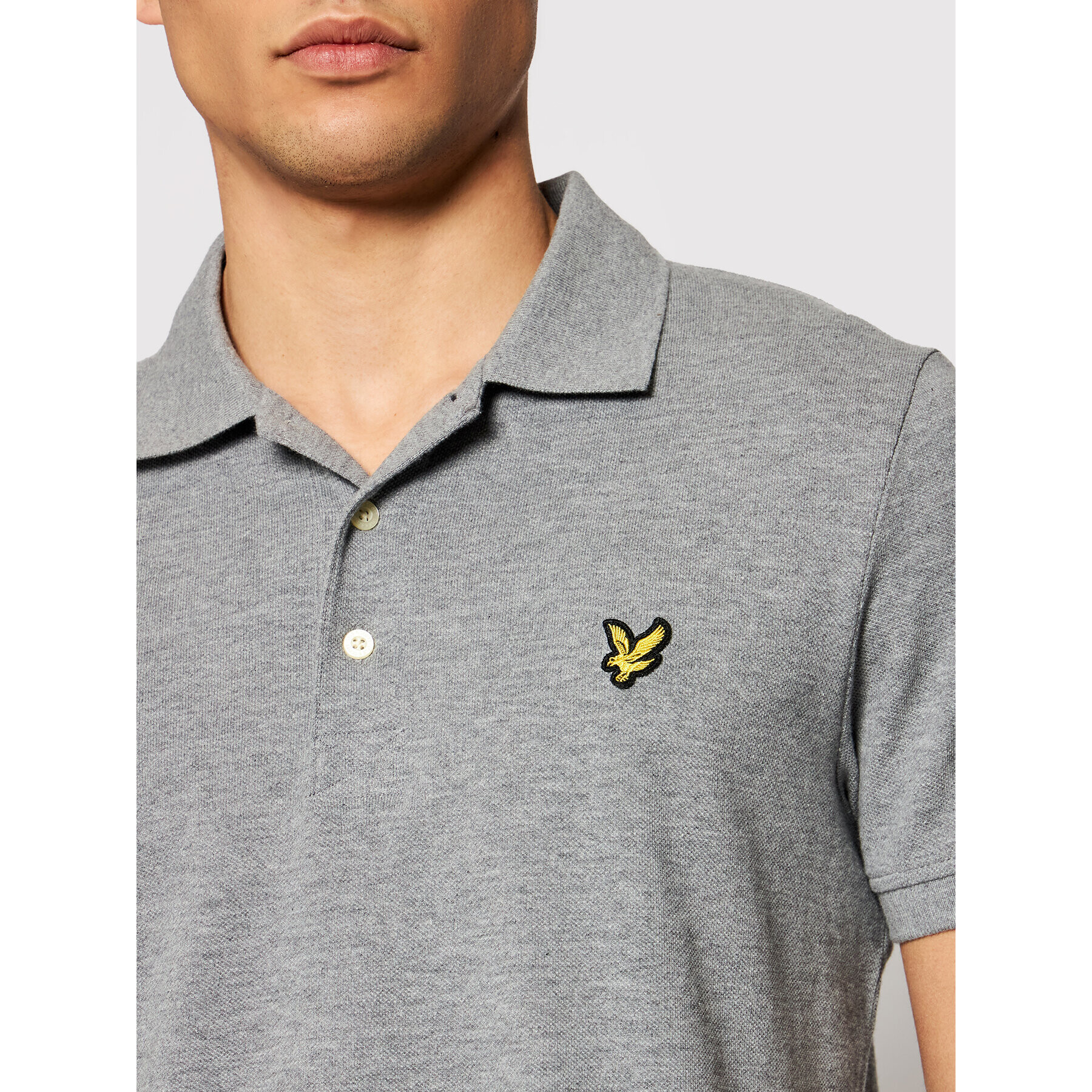 Lyle & Scott Polokošile SP400VB Šedá Regular Fit - Pepit.cz