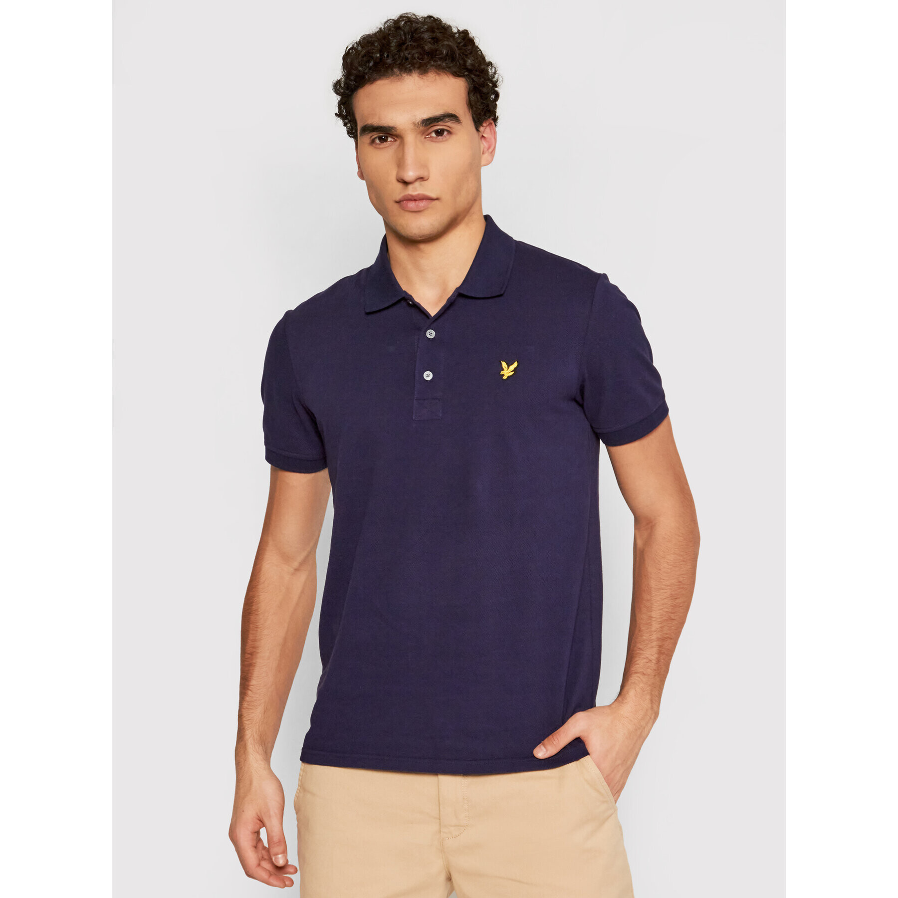 Lyle & Scott Polokošile SP400VB Tmavomodrá Regular Fit - Pepit.cz