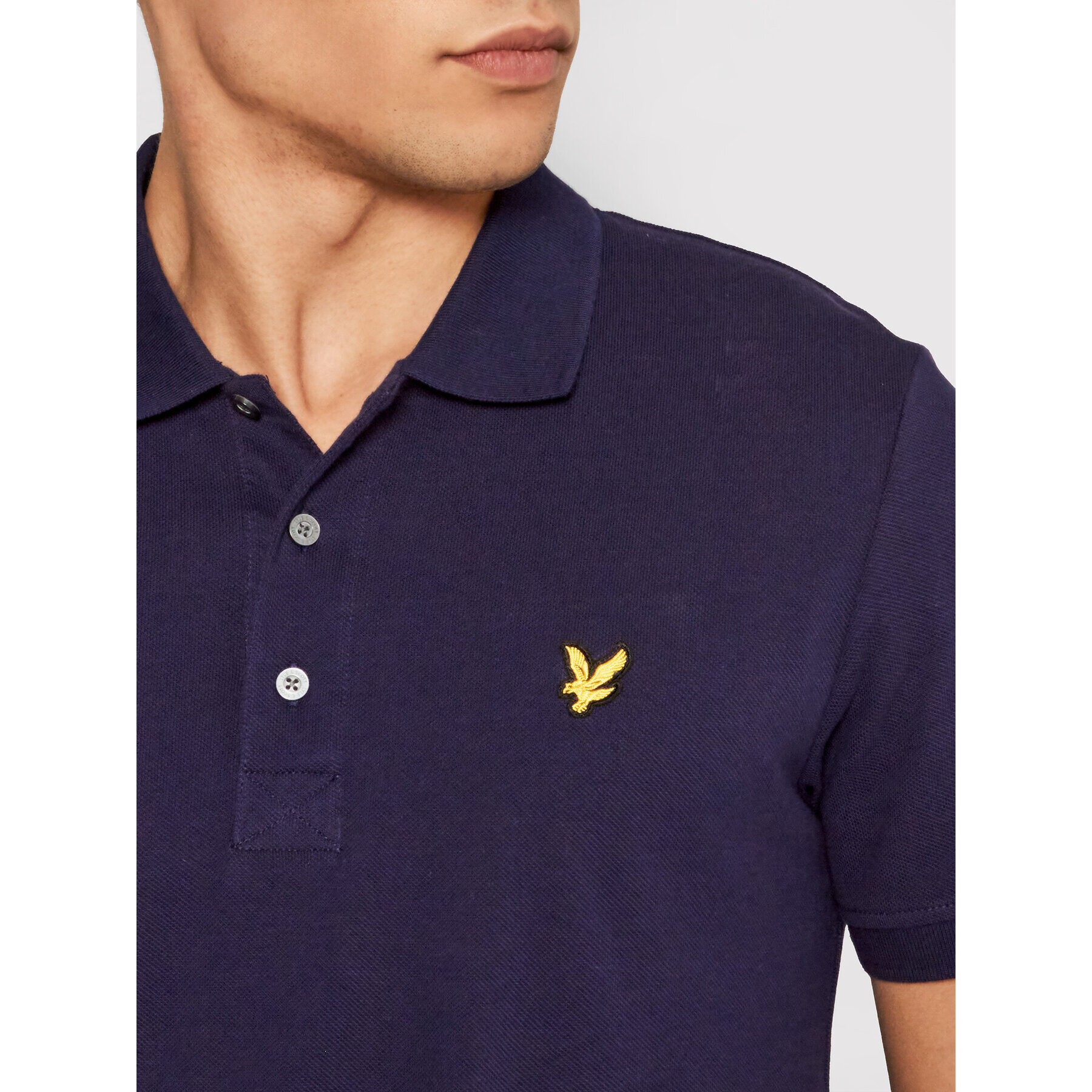 Lyle & Scott Polokošile SP400VB Tmavomodrá Regular Fit - Pepit.cz