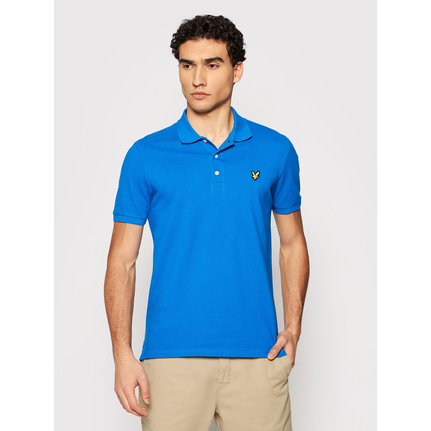 Lyle & Scott Polokošile SP400VTR Modrá Regular Fit - Pepit.cz