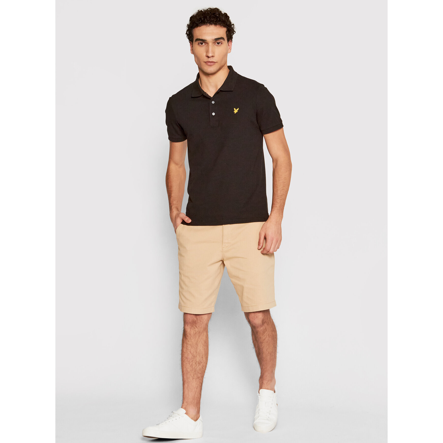 Lyle & Scott Polokošile Stretch SP919V Černá Slim Fit - Pepit.cz