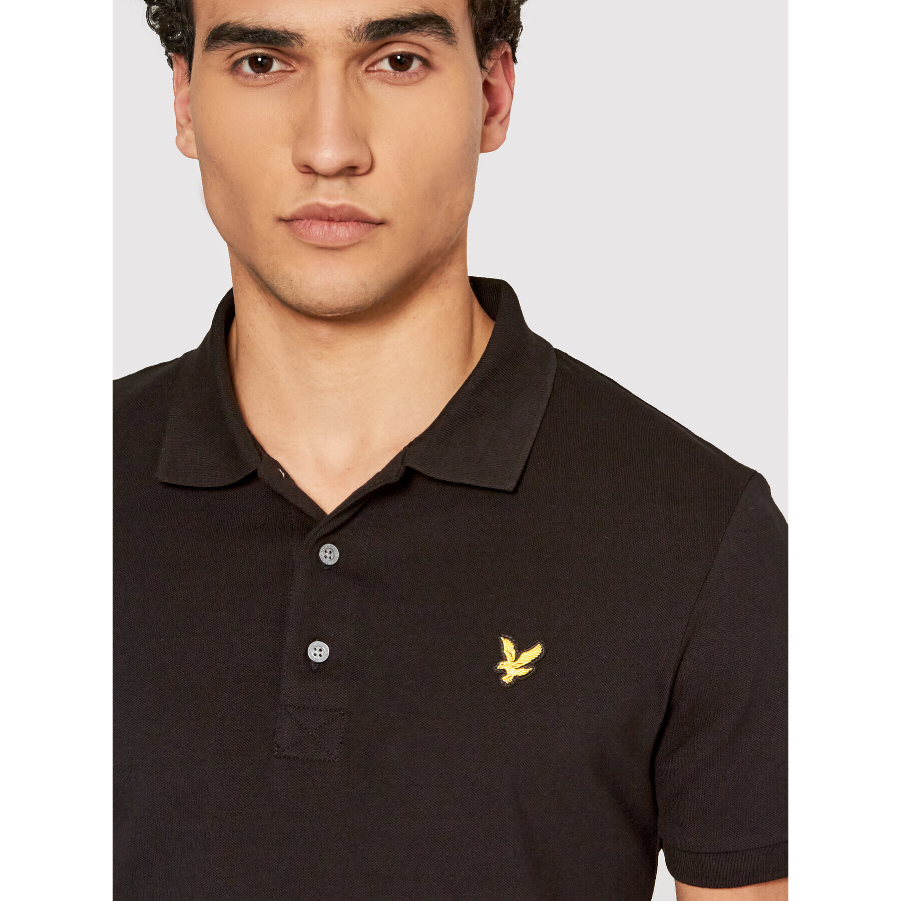 Lyle & Scott Polokošile Stretch SP919V Černá Slim Fit - Pepit.cz