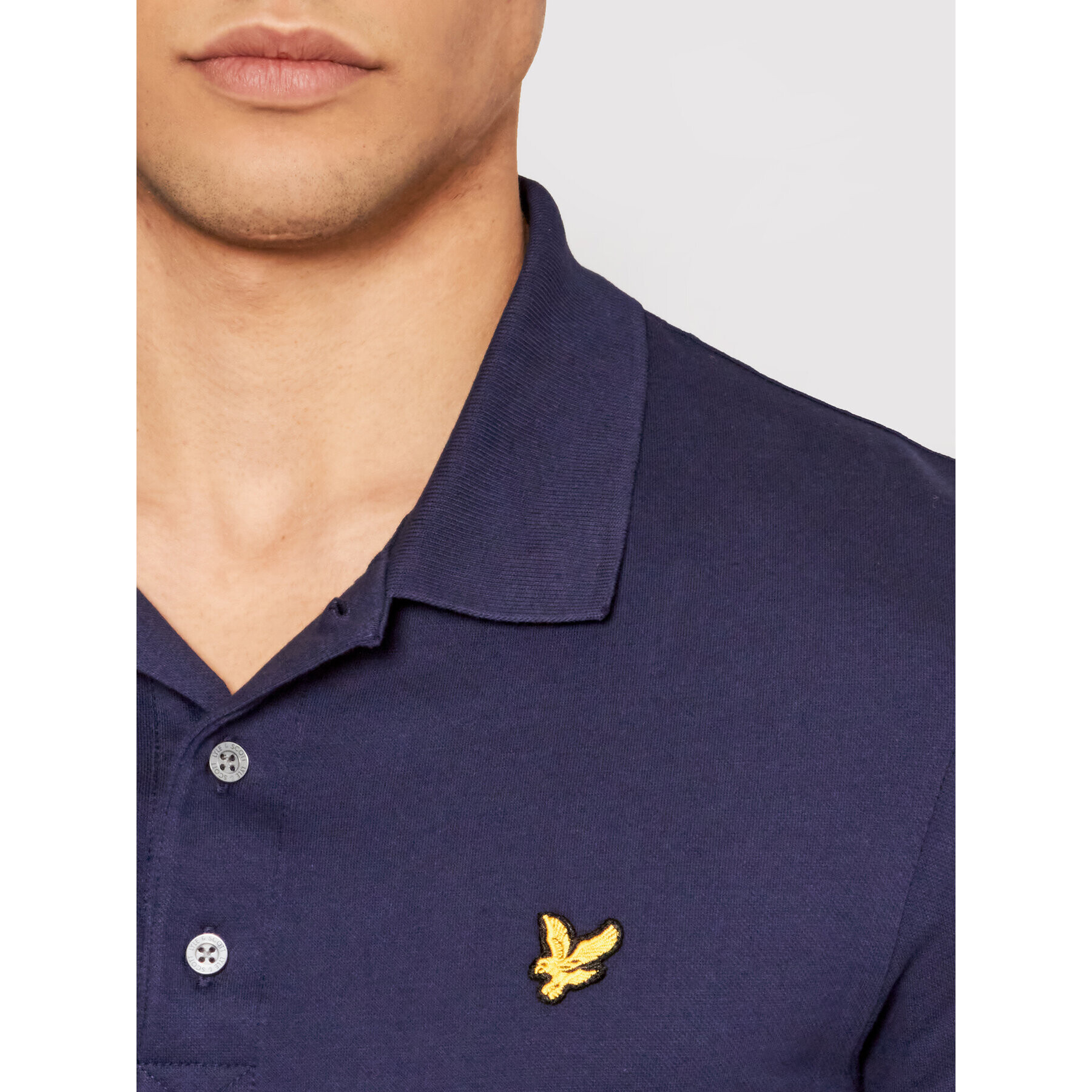 Lyle & Scott Polokošile Stretch SP919V Tmavomodrá Slim Fit - Pepit.cz