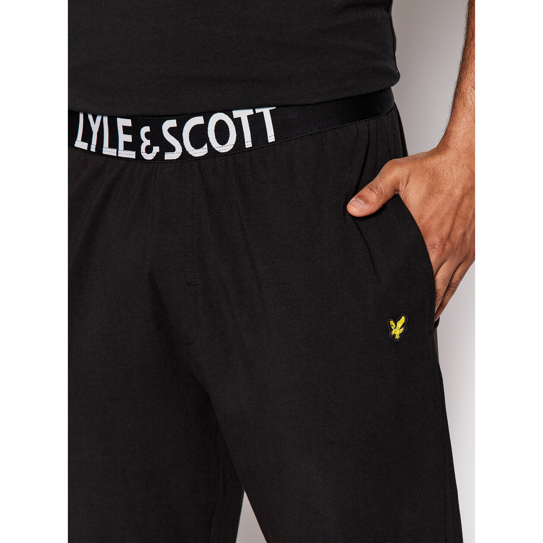 Lyle & Scott Pyžamo Eric LSLSET972 Černá Regular Fit - Pepit.cz