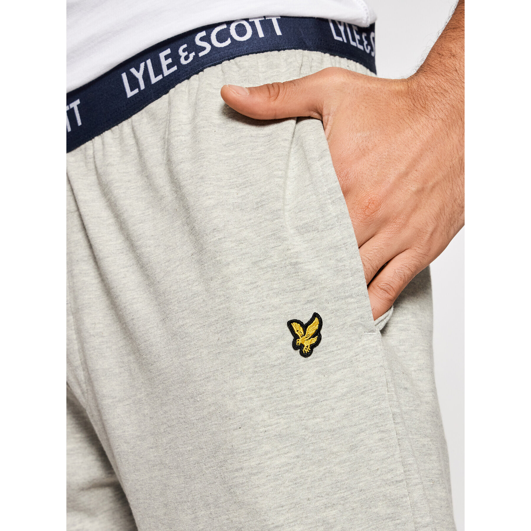 Lyle & Scott Pyžamové kalhoty Ezra LSPANT905 Šedá Regular Fit - Pepit.cz