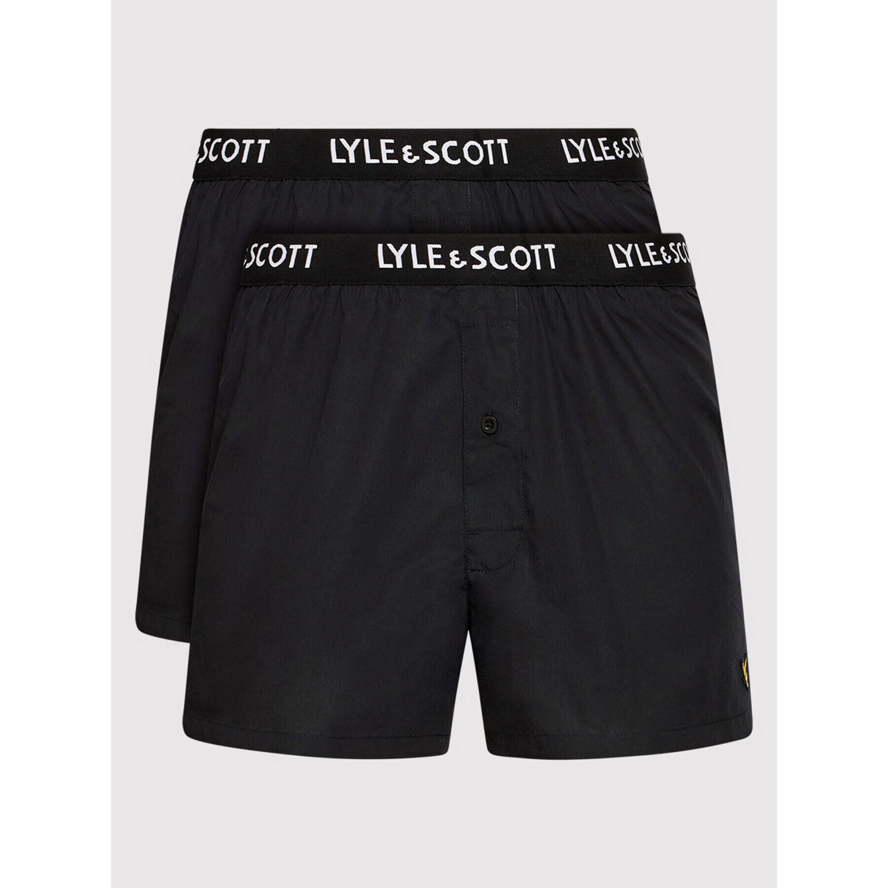 Lyle & Scott Sada 2 kusů boxerek Dylan LSBOXER006 Černá - Pepit.cz