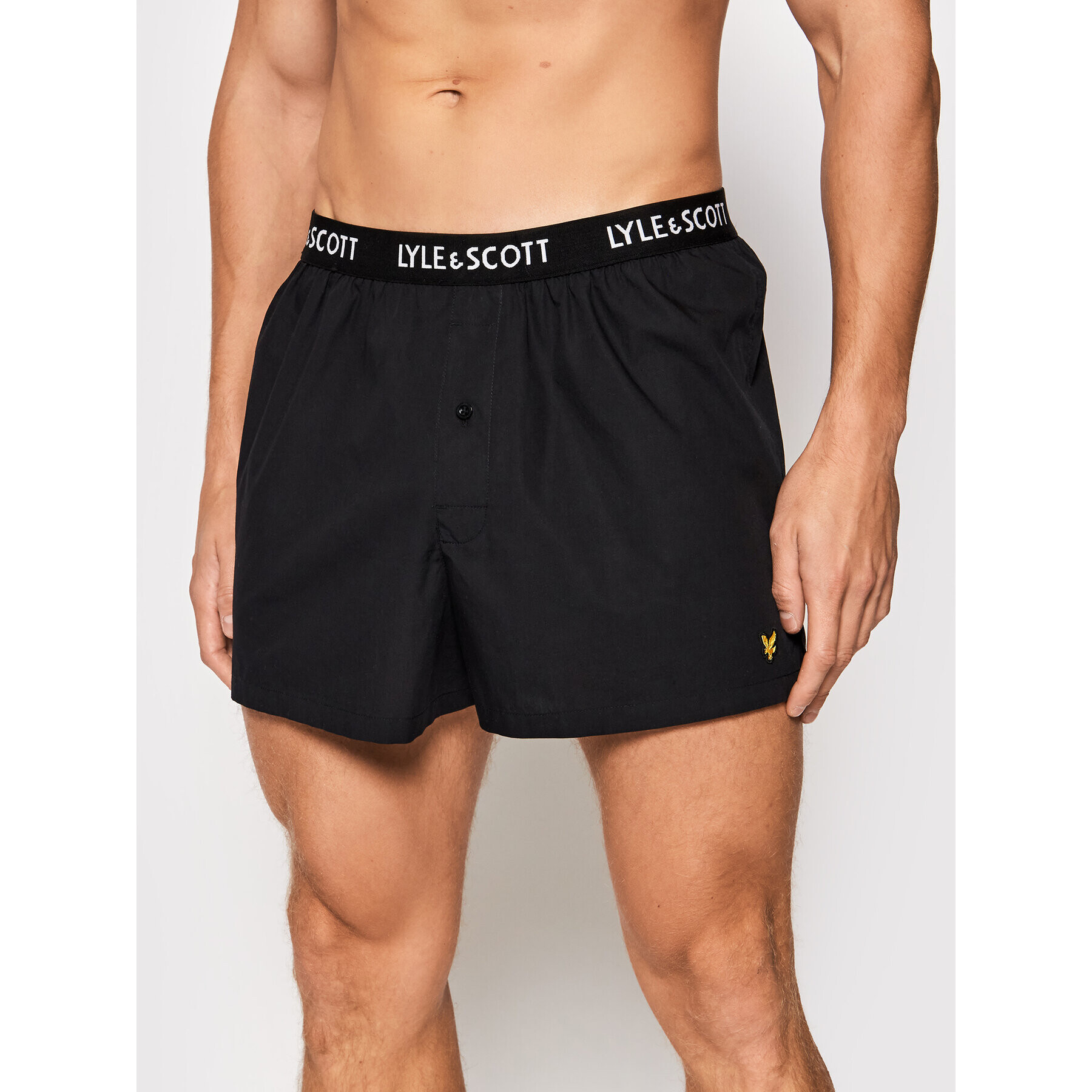 Lyle & Scott Sada 2 kusů boxerek Dylan LSBOXER006 Černá - Pepit.cz