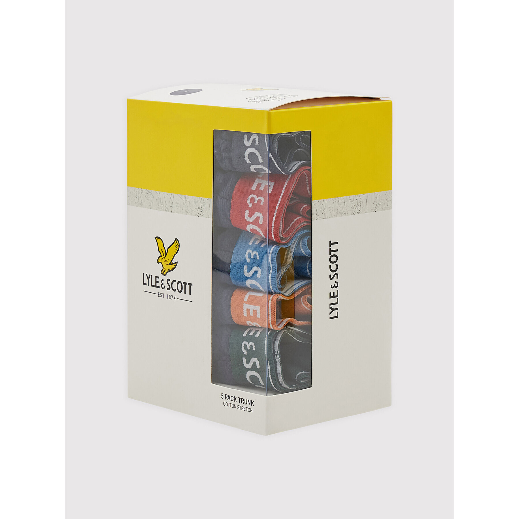 Lyle & Scott Sada 5 kusů boxerek Jackson LS5UW001 Tmavomodrá - Pepit.cz