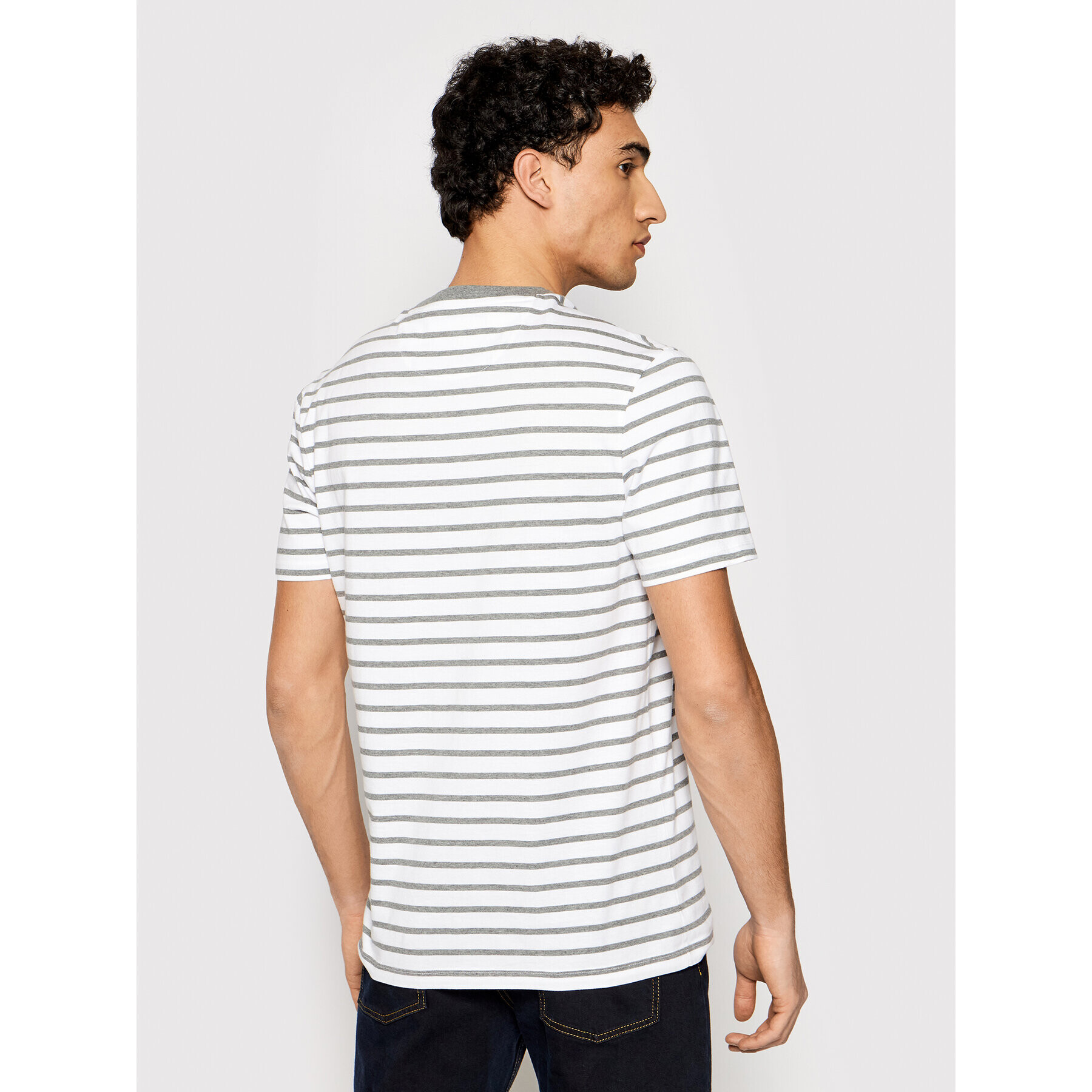 Lyle & Scott T-Shirt Breton Stripe TS508VB Bílá Regular Fit - Pepit.cz