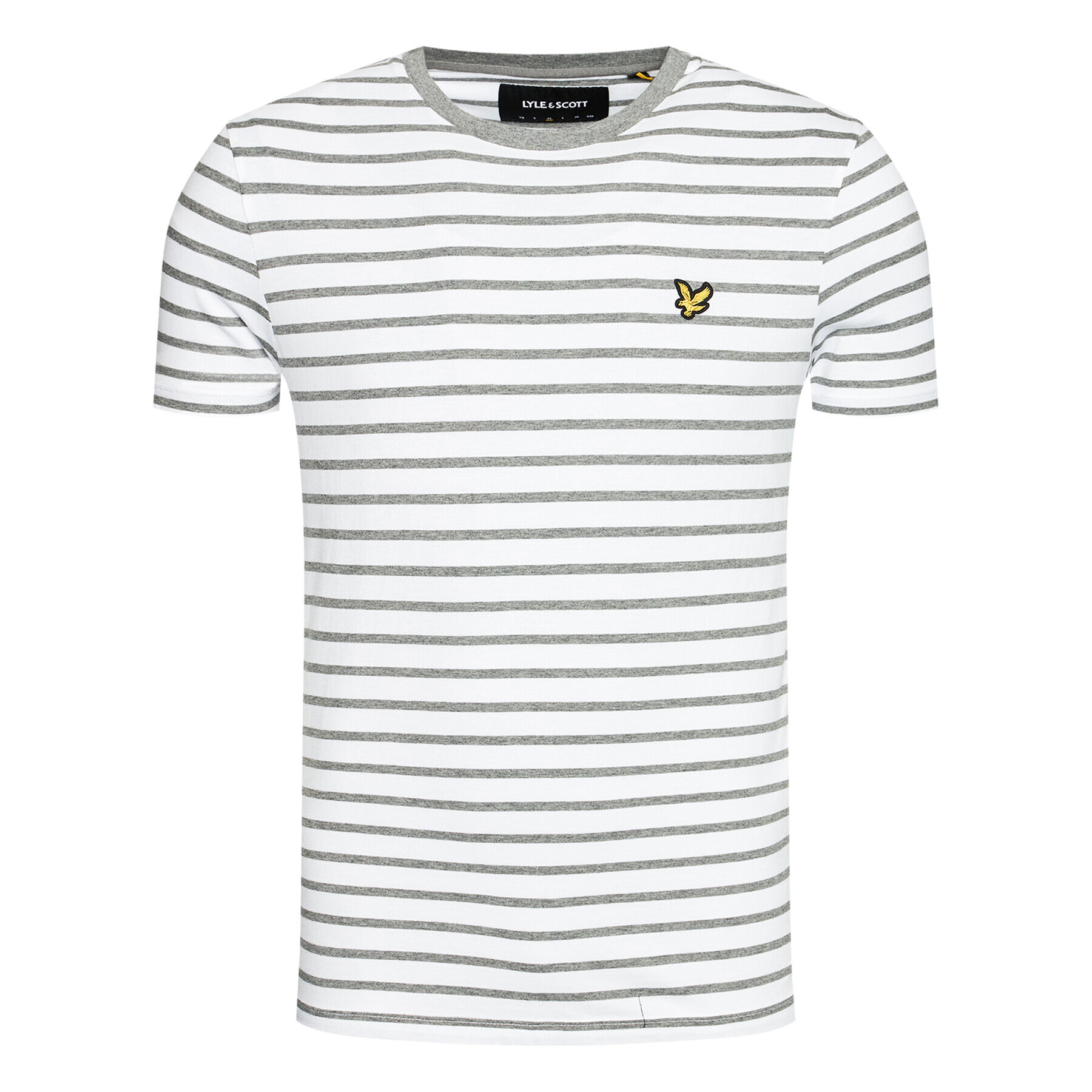 Lyle & Scott T-Shirt Breton Stripe TS508VB Bílá Regular Fit - Pepit.cz