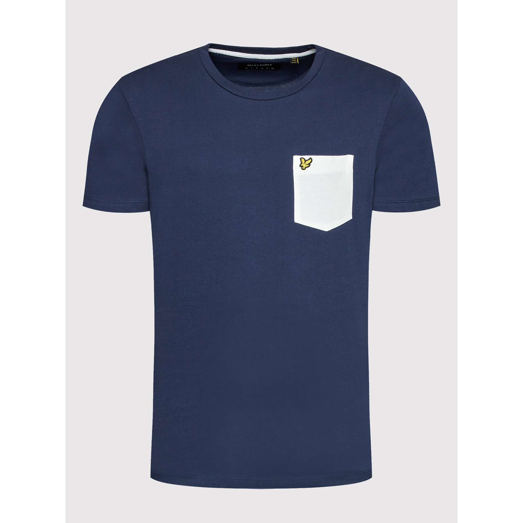 Lyle & Scott T-Shirt Contrast Pocket TS831VOG Tmavomodrá Regular Fit - Pepit.cz