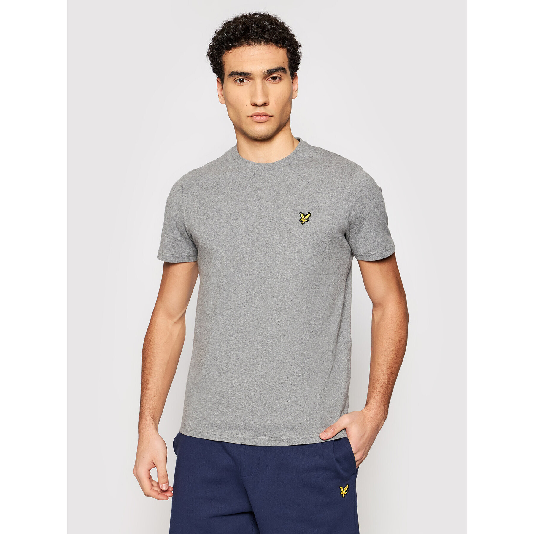 Lyle & Scott T-Shirt Crew Neck TS400V Šedá Regular Fit - Pepit.cz