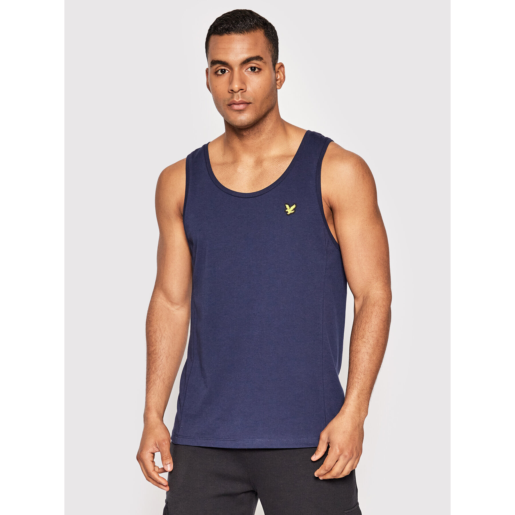 Lyle & Scott Tank top Dartmoor TS1260SP Tmavomodrá Regular Fit - Pepit.cz