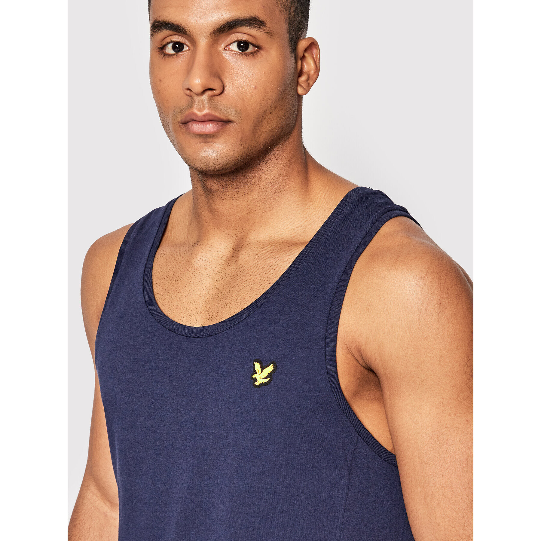 Lyle & Scott Tank top Dartmoor TS1260SP Tmavomodrá Regular Fit - Pepit.cz